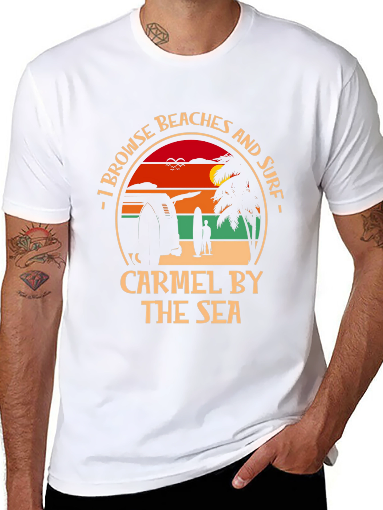 Carmel by the Sea Beach Surf T-Shirt