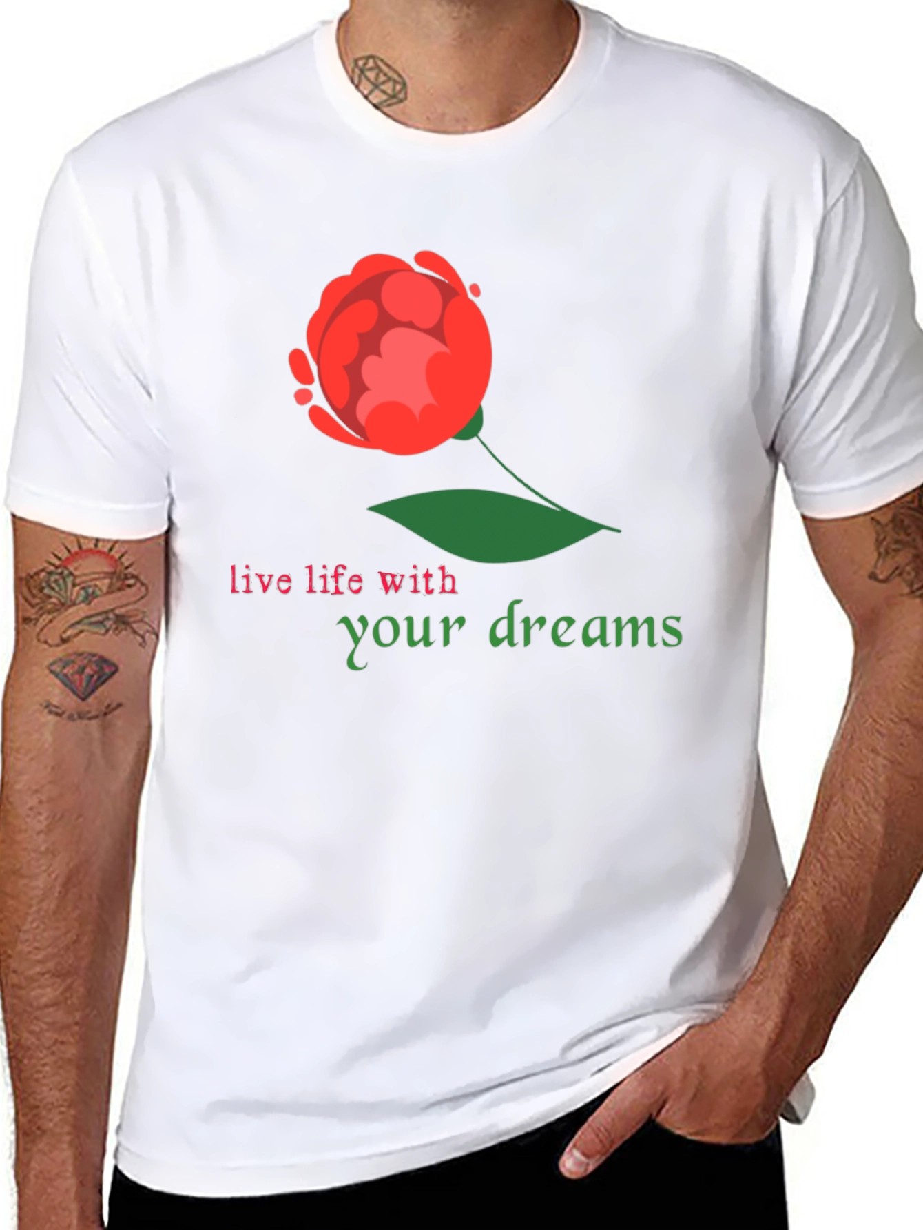 Dream Life Black Graphic T-Shirt