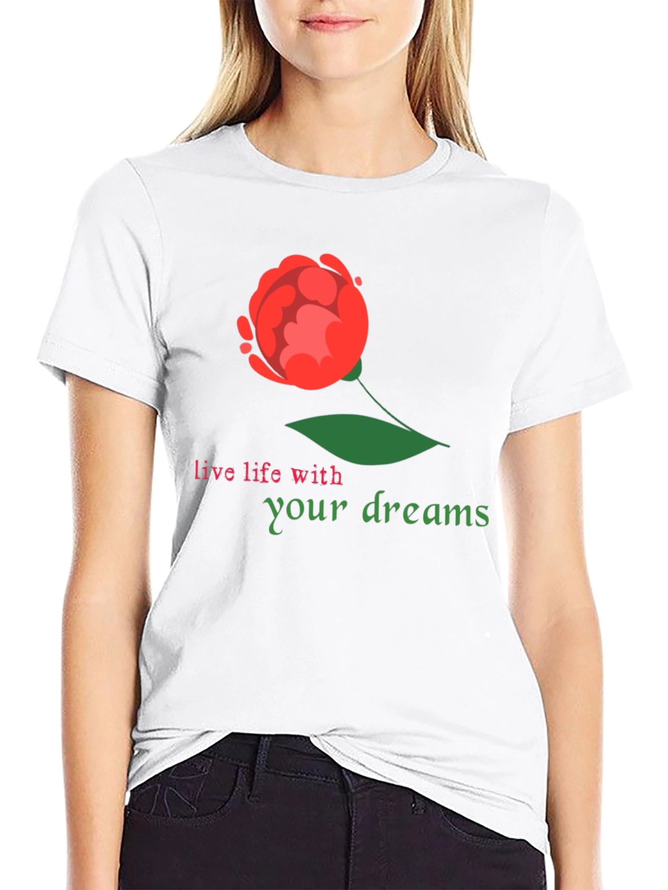 Dream Life Black Graphic T-Shirt