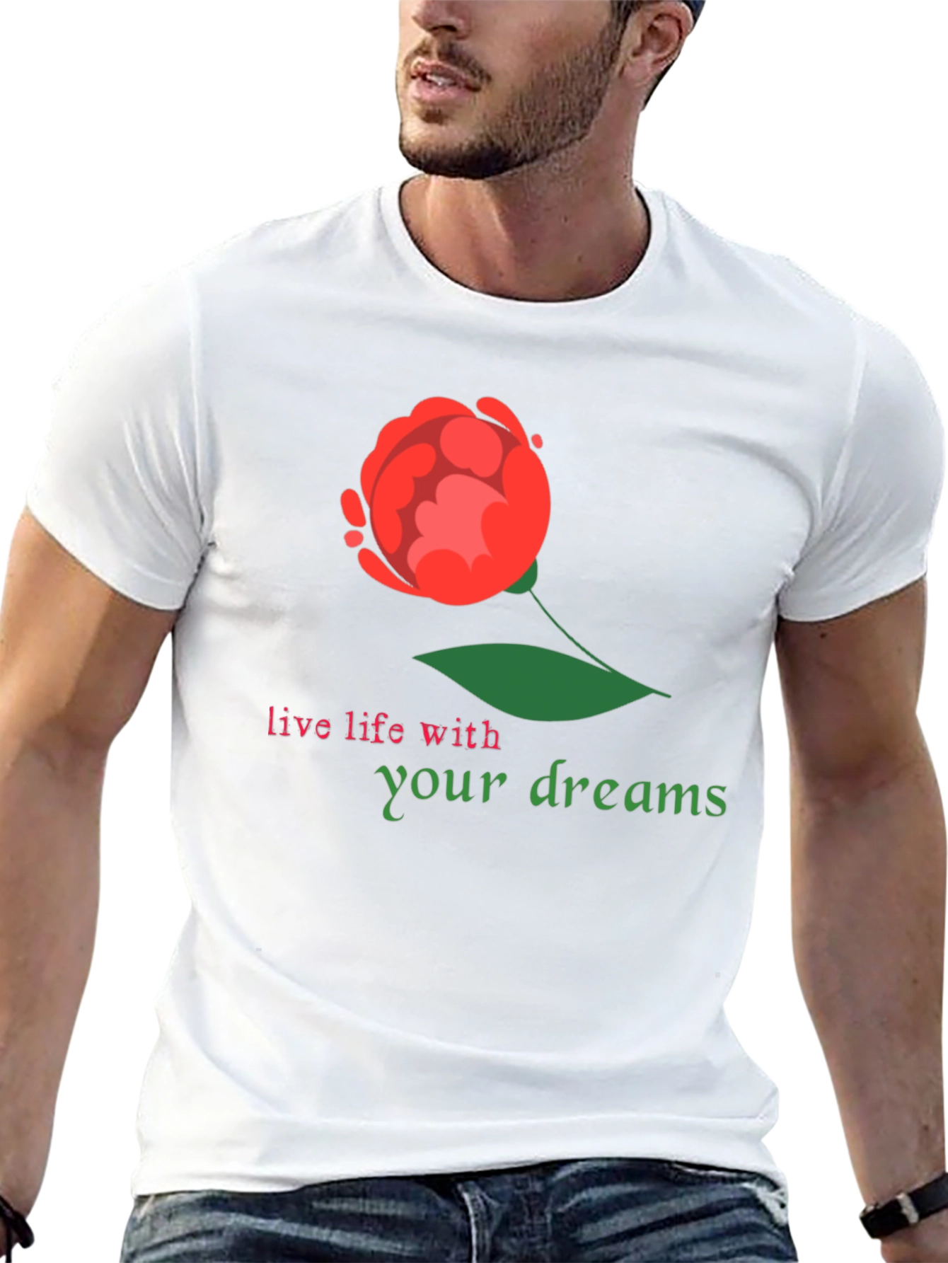 Dream Life Black Graphic T-Shirt