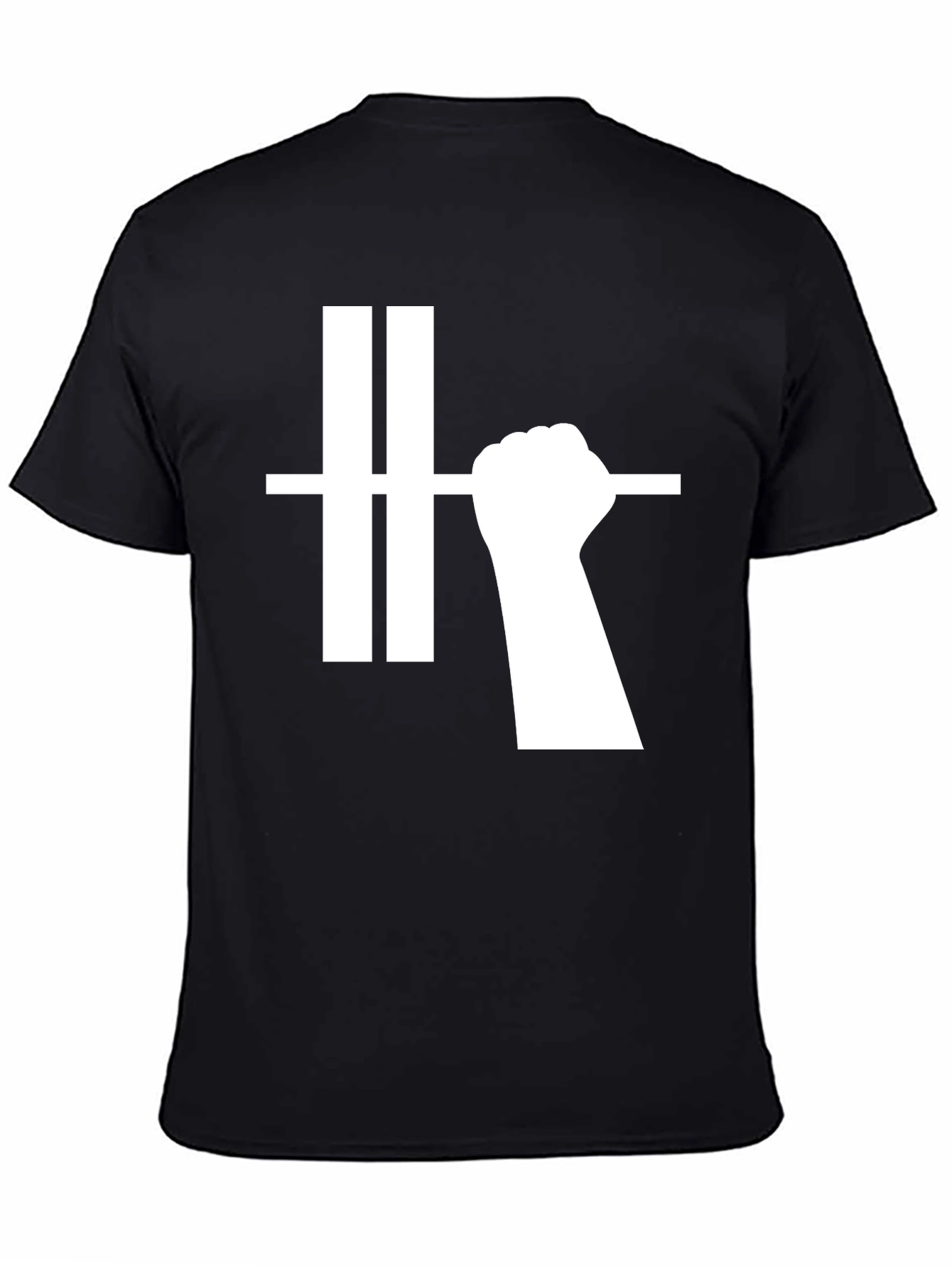 Power Fist Graphic Tee - Black Cotton T-Shirt