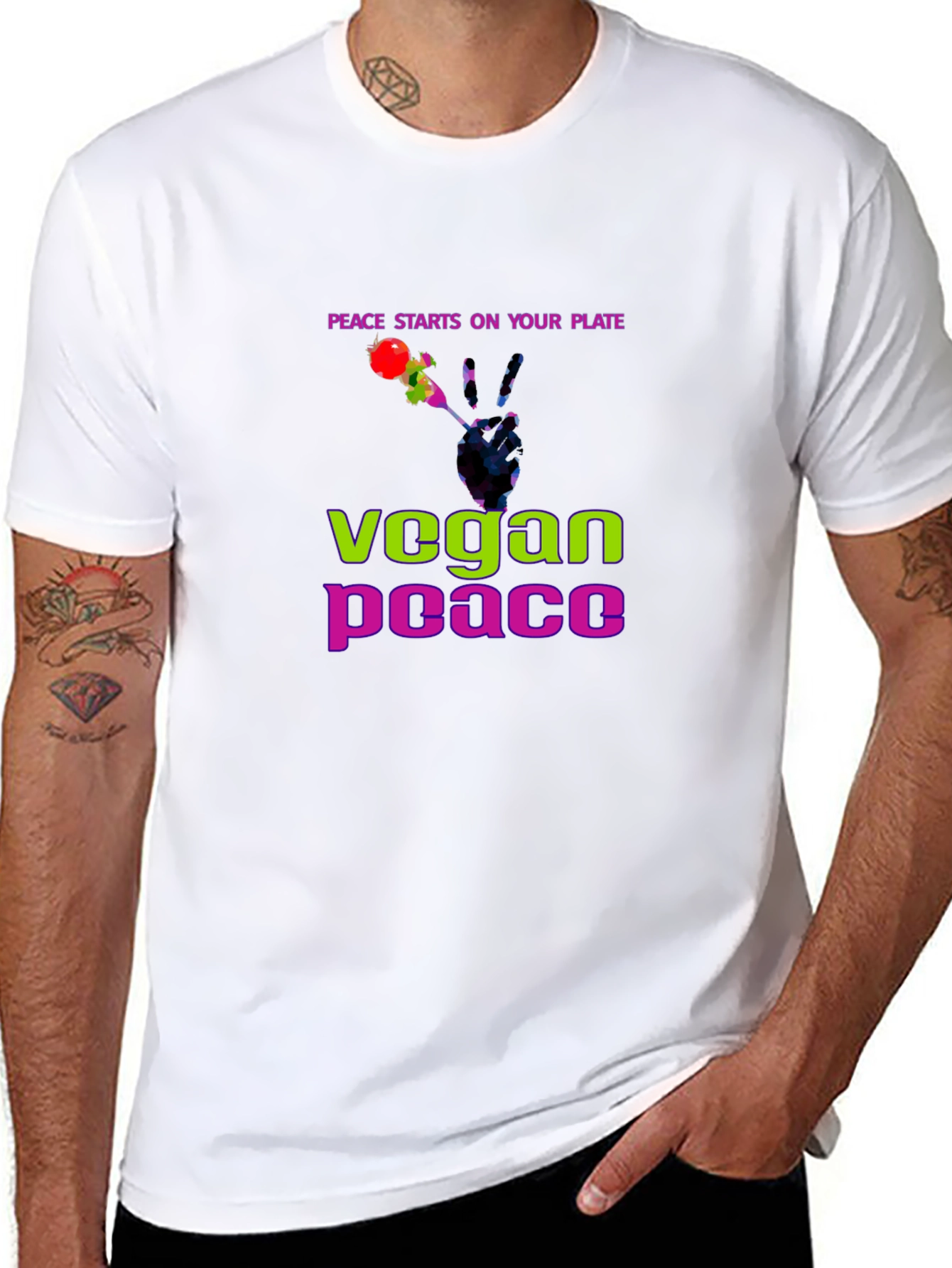 Vegan Peace T-Shirt - Spread the Message!