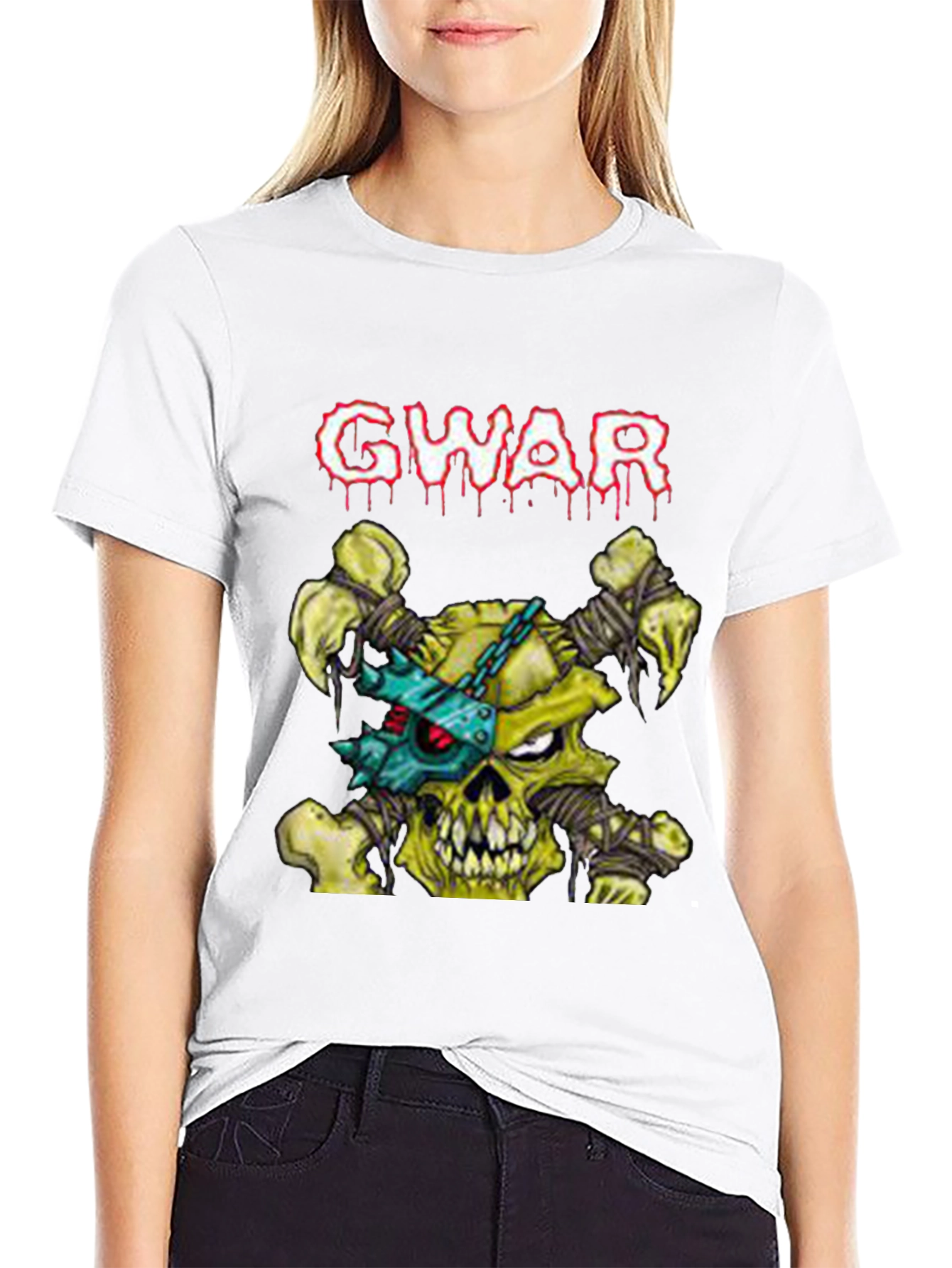 GWAR Band T-Shirt Skull Bones Graphic Tee