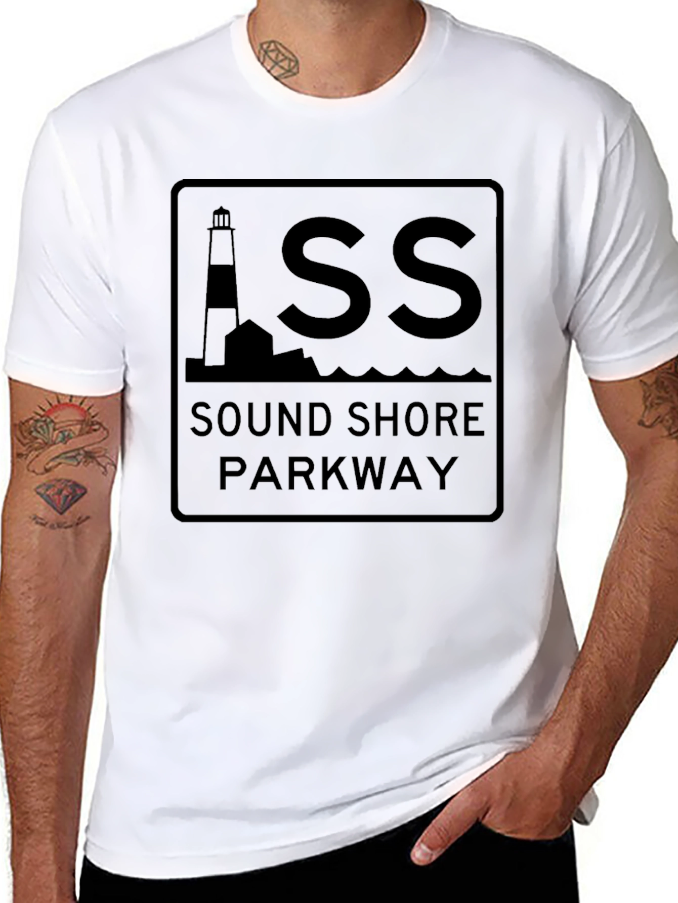 Sound Shore Parkway Black T-Shirt