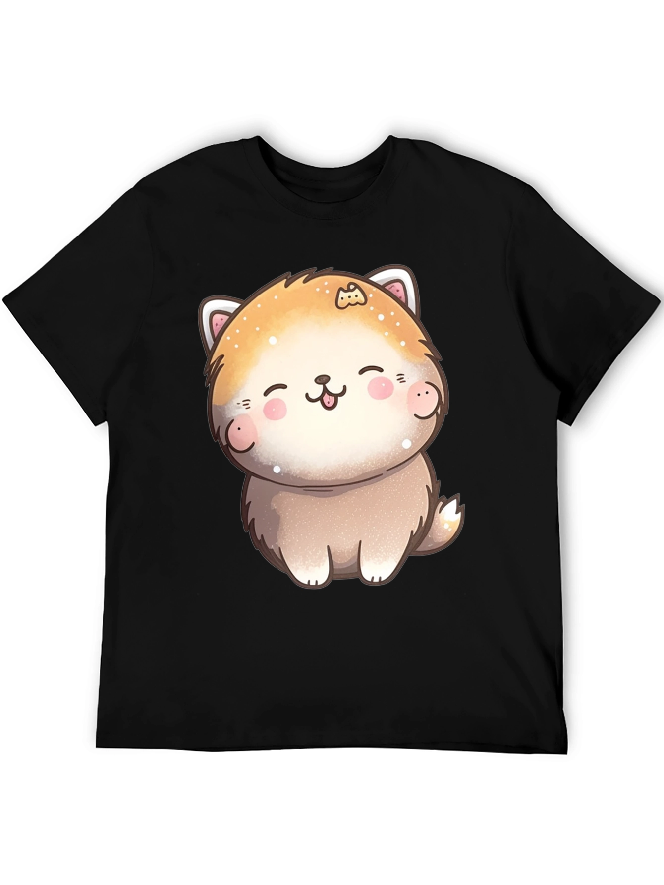 Cute Kawaii Dog T-Shirt - Unisex Black Tee