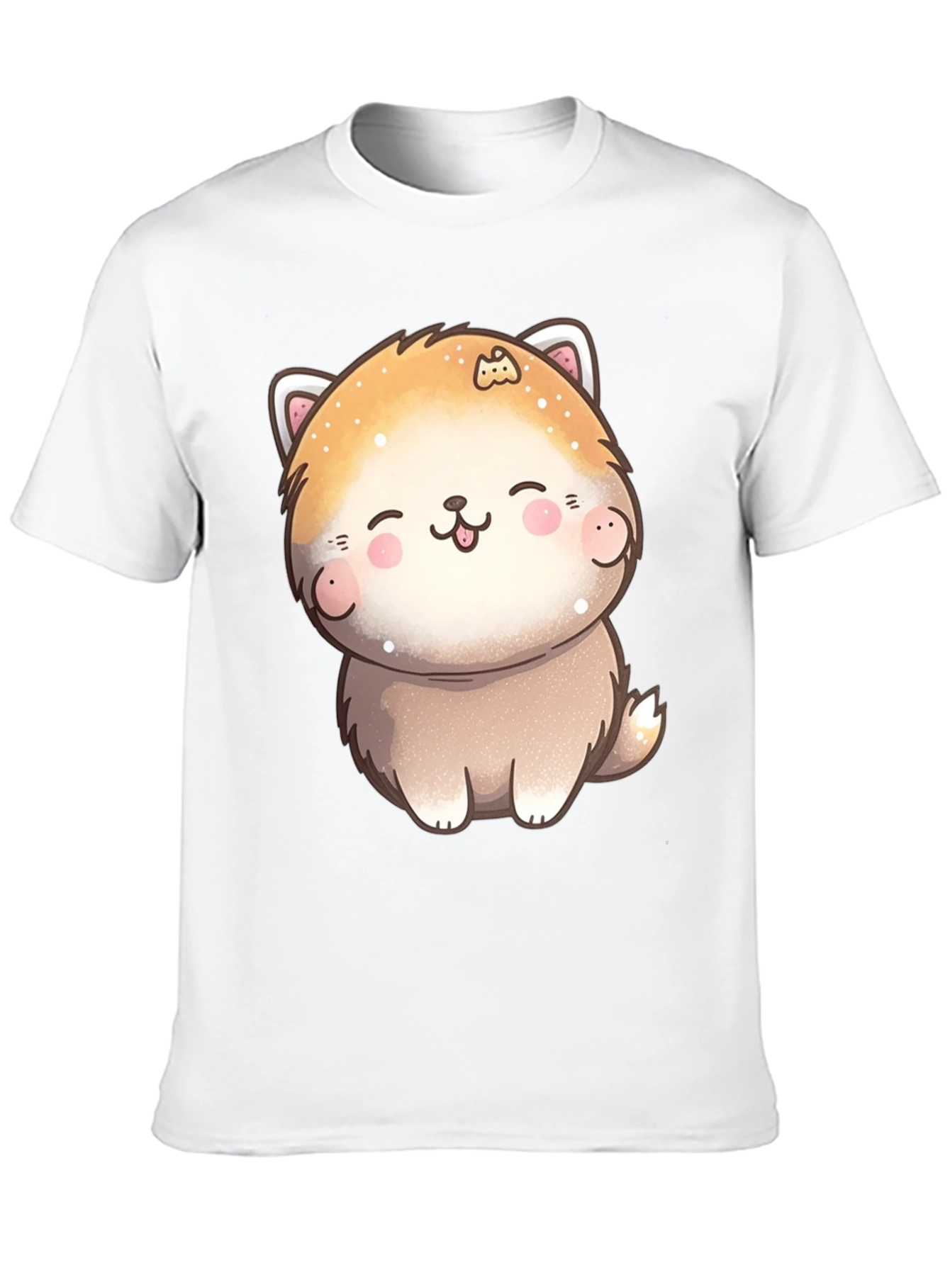 Cute Kawaii Dog T-Shirt - Unisex Black Tee