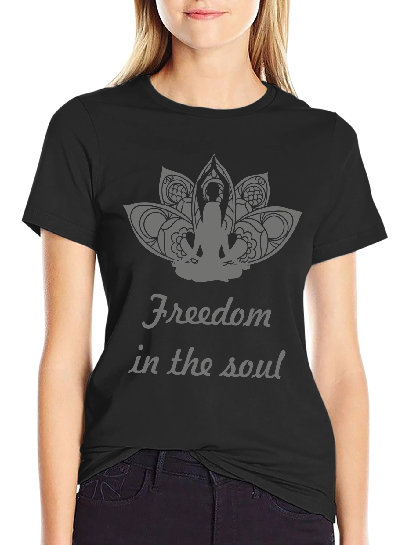Freedom Soul Black Graphic Tee