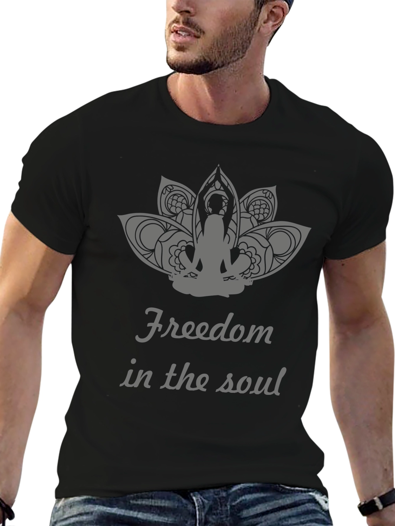 Freedom Soul Black Graphic Tee
