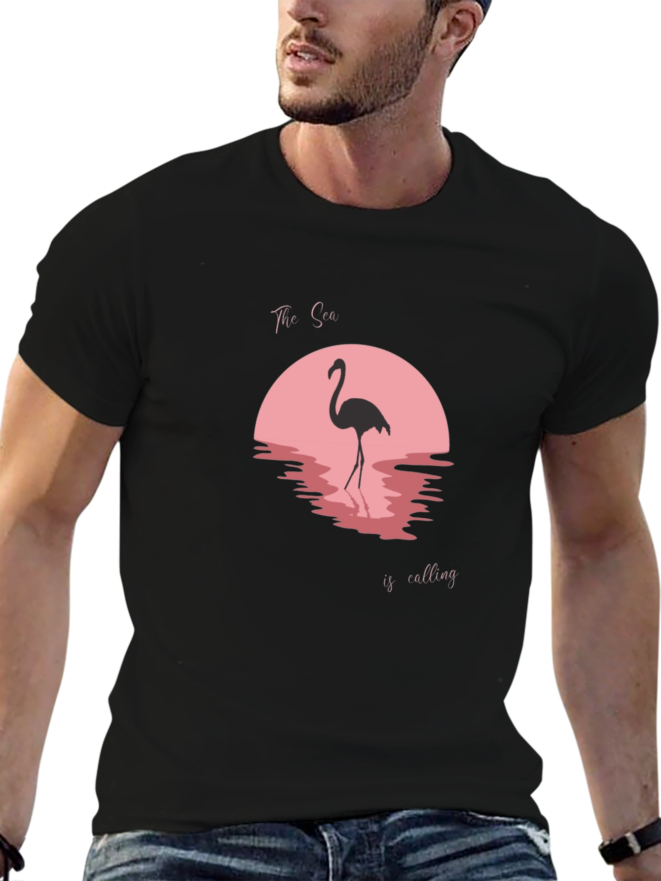 Flamingo Sunset T-Shirt - The Sea is Calling