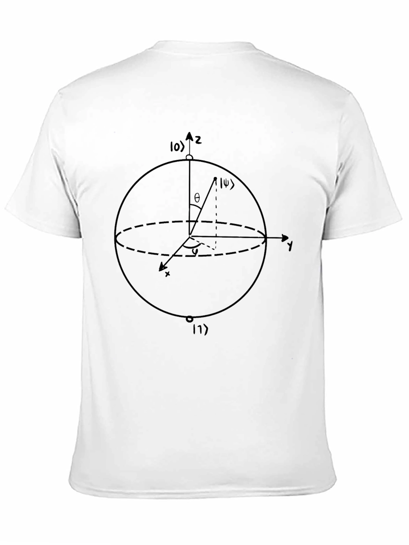Quantum Physics Bloch Sphere Graphic T-Shirt