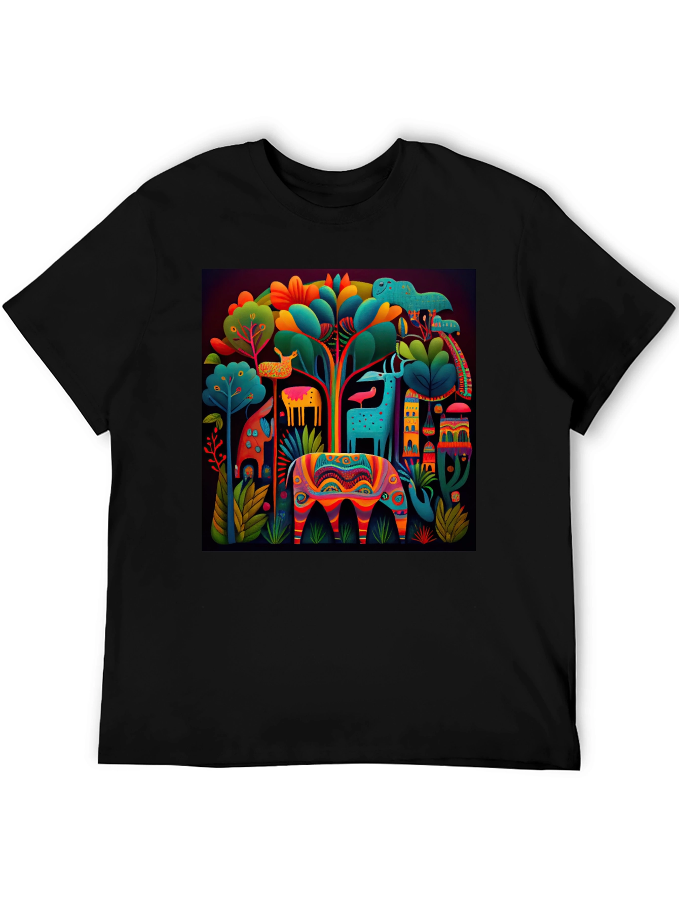 Vibrant Alebrije Graphic Tee - Unique Art Shirt