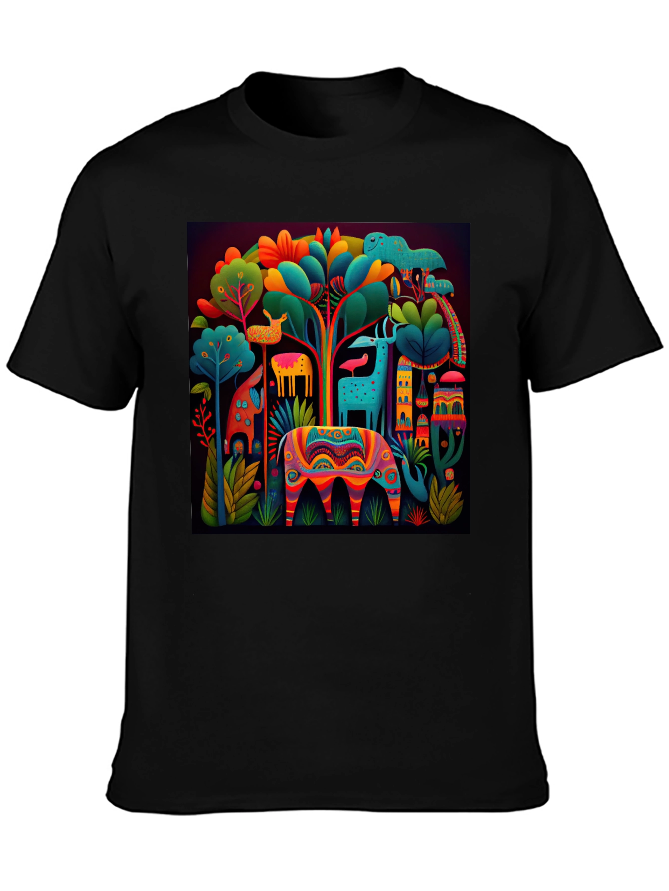 Vibrant Alebrije Graphic Tee - Unique Art Shirt