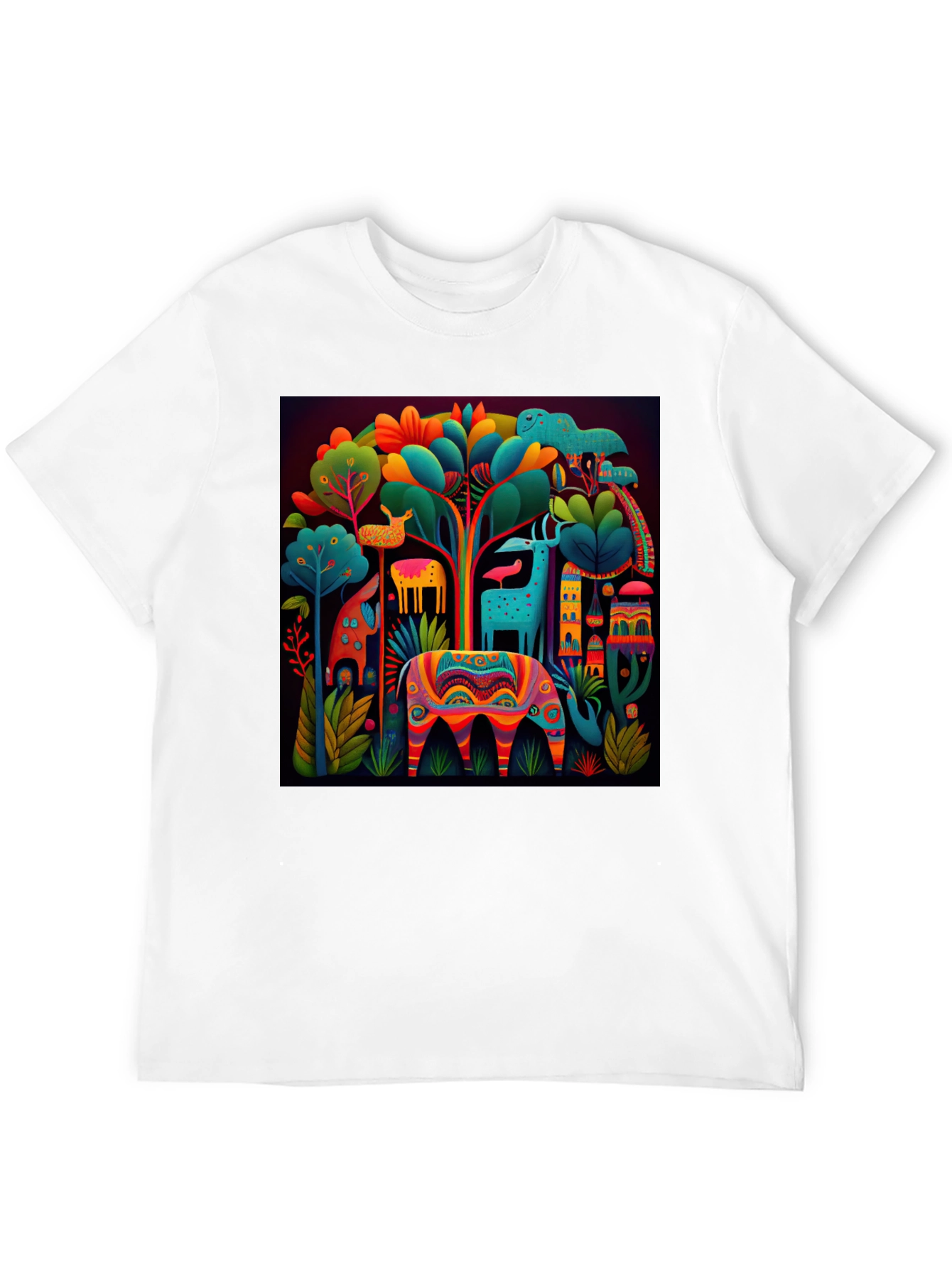 Vibrant Alebrije Graphic Tee - Unique Art Shirt
