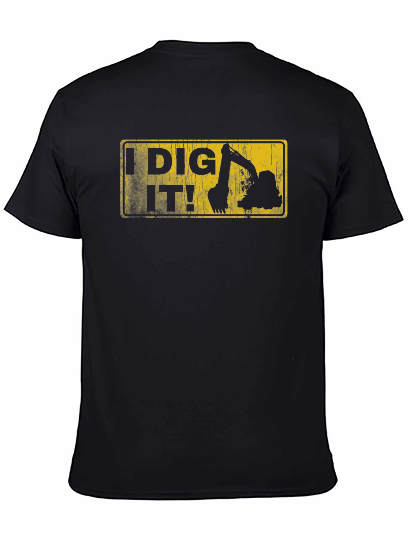 I Dig It! Excavator Graphic Tee - Black