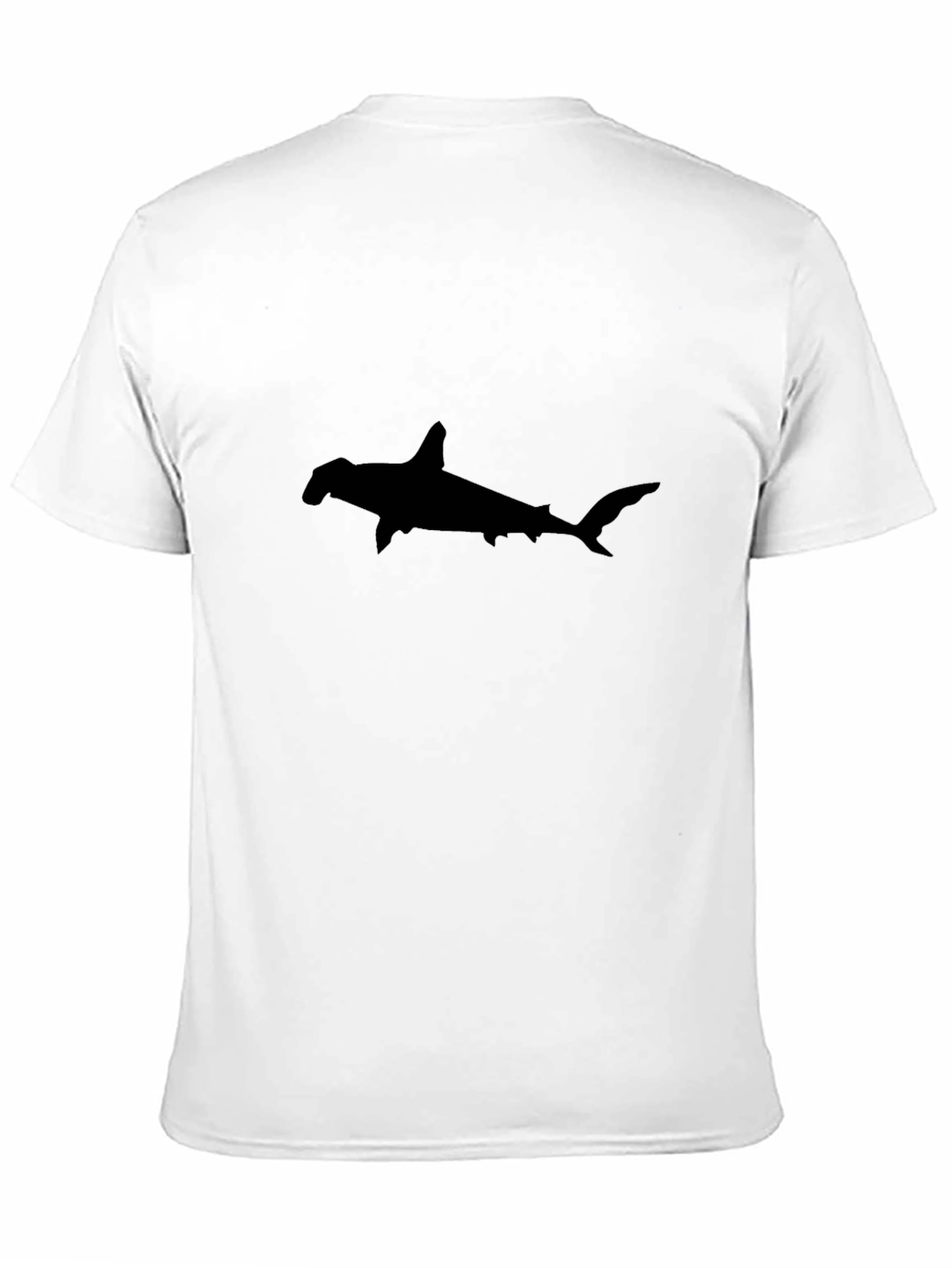 Hammerhead Shark Graphic Tee - Black Cotton T-Shirt
