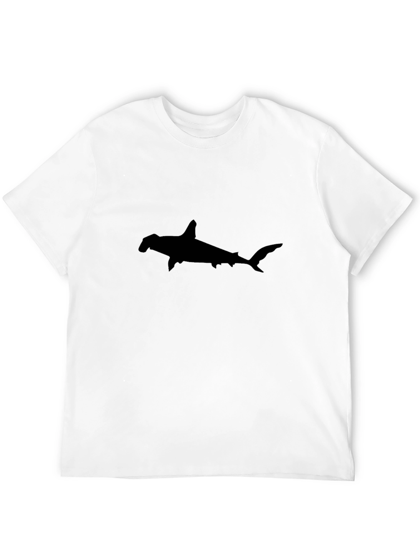 Hammerhead Shark Graphic Tee - Black Cotton T-Shirt