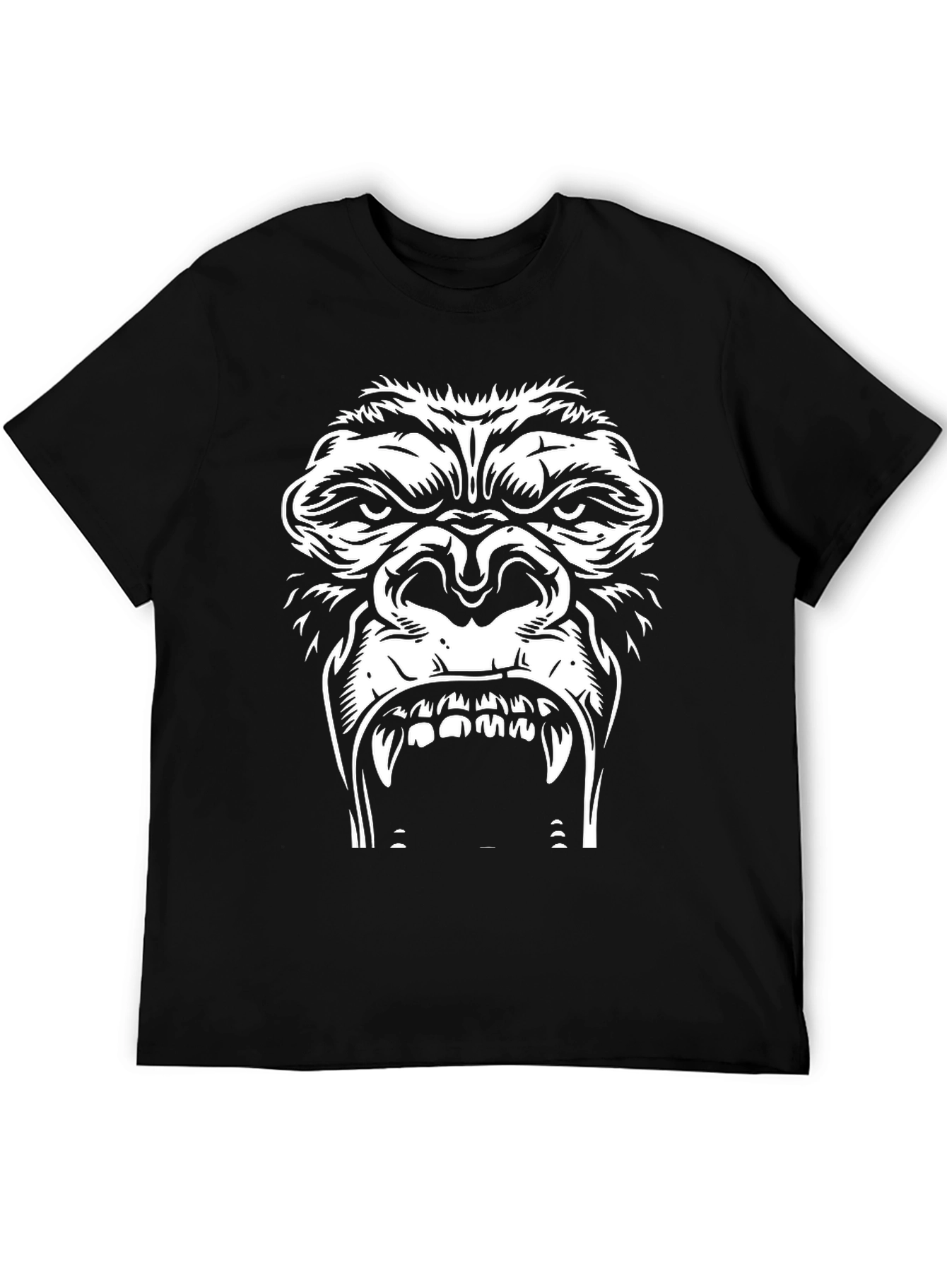 Mens Gorilla Graphic Tee - Black