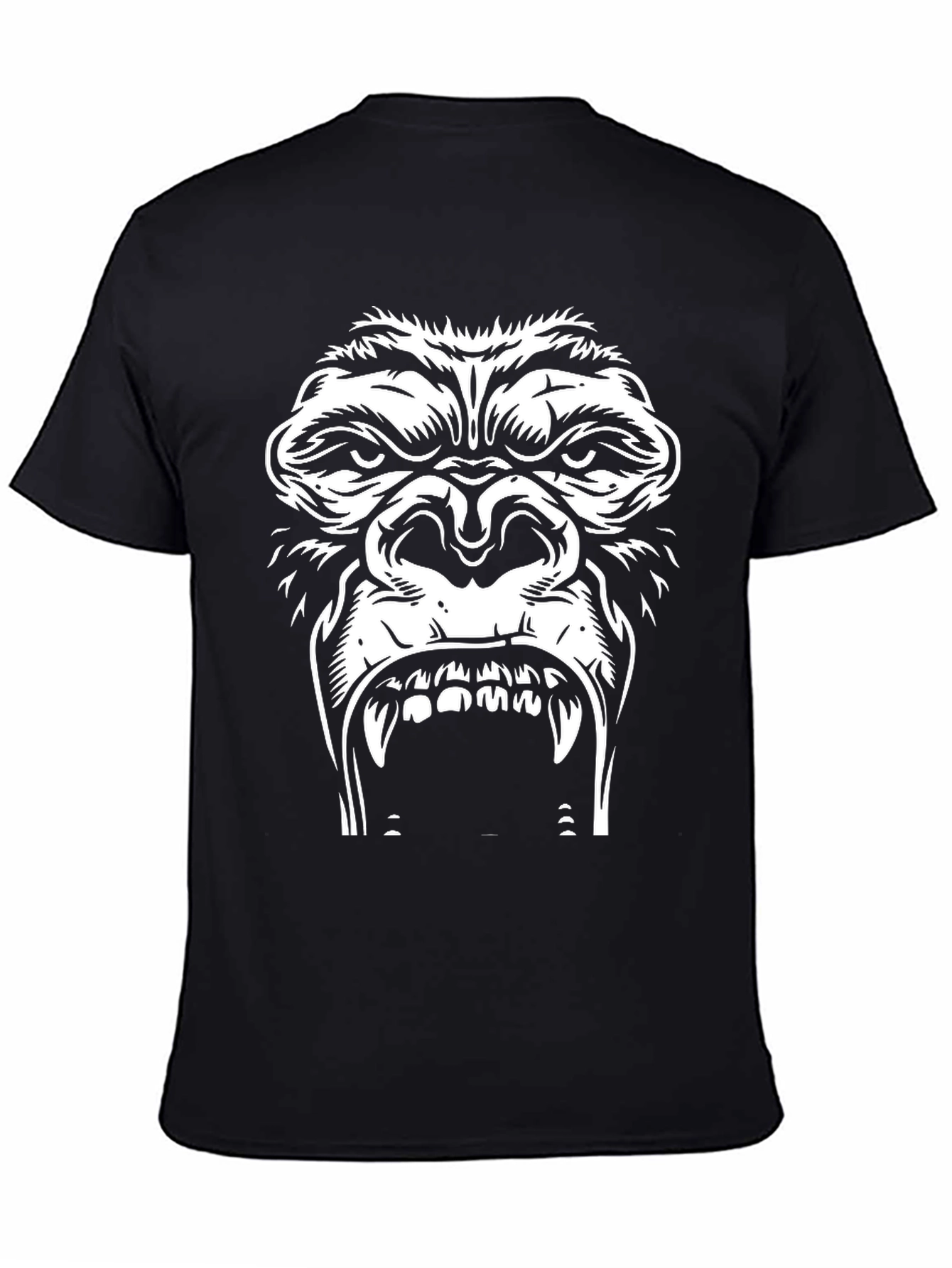 Mens Gorilla Graphic Tee - Black