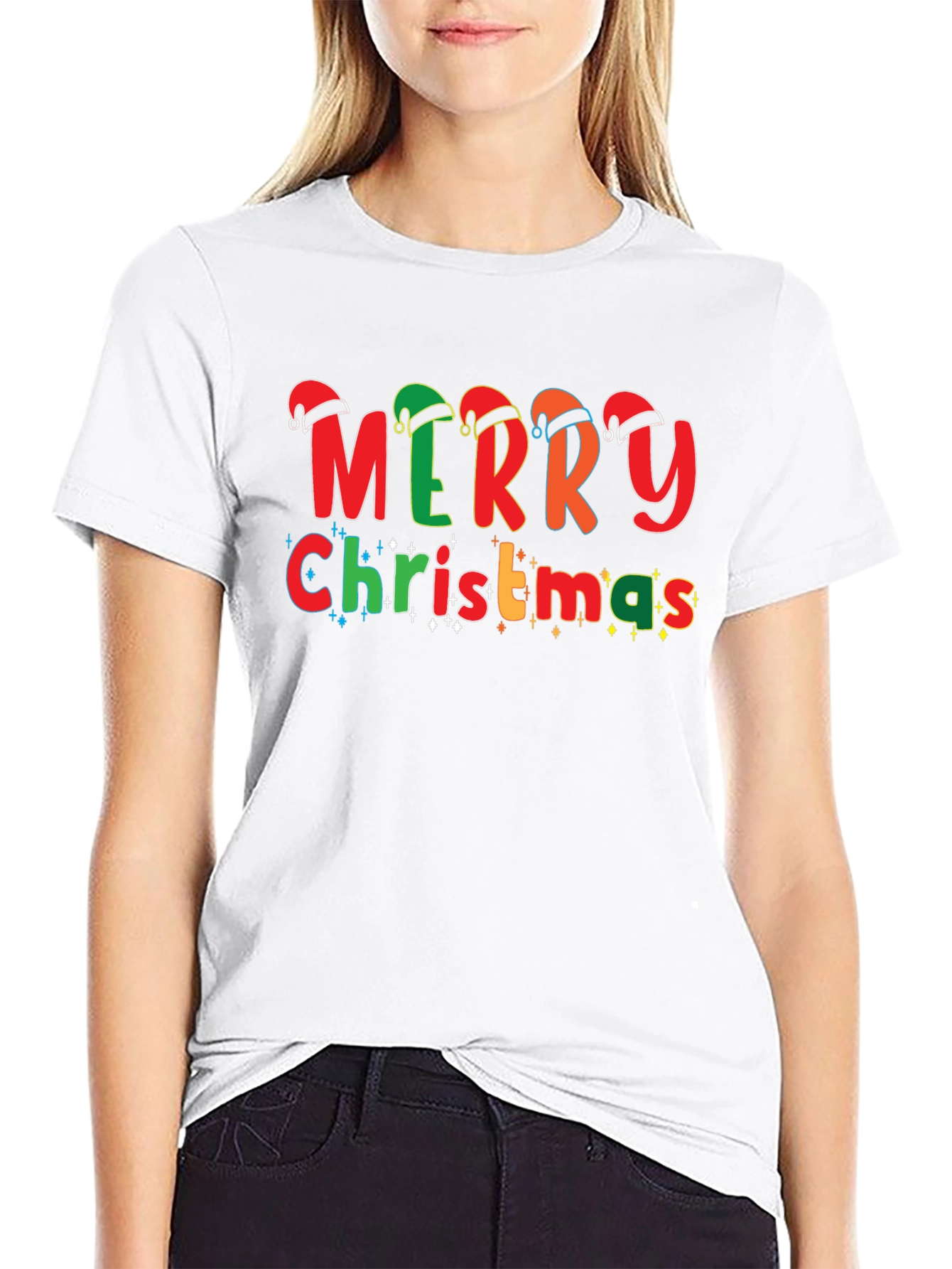 Merry Christmas Graphic Tee - Holiday Cheer