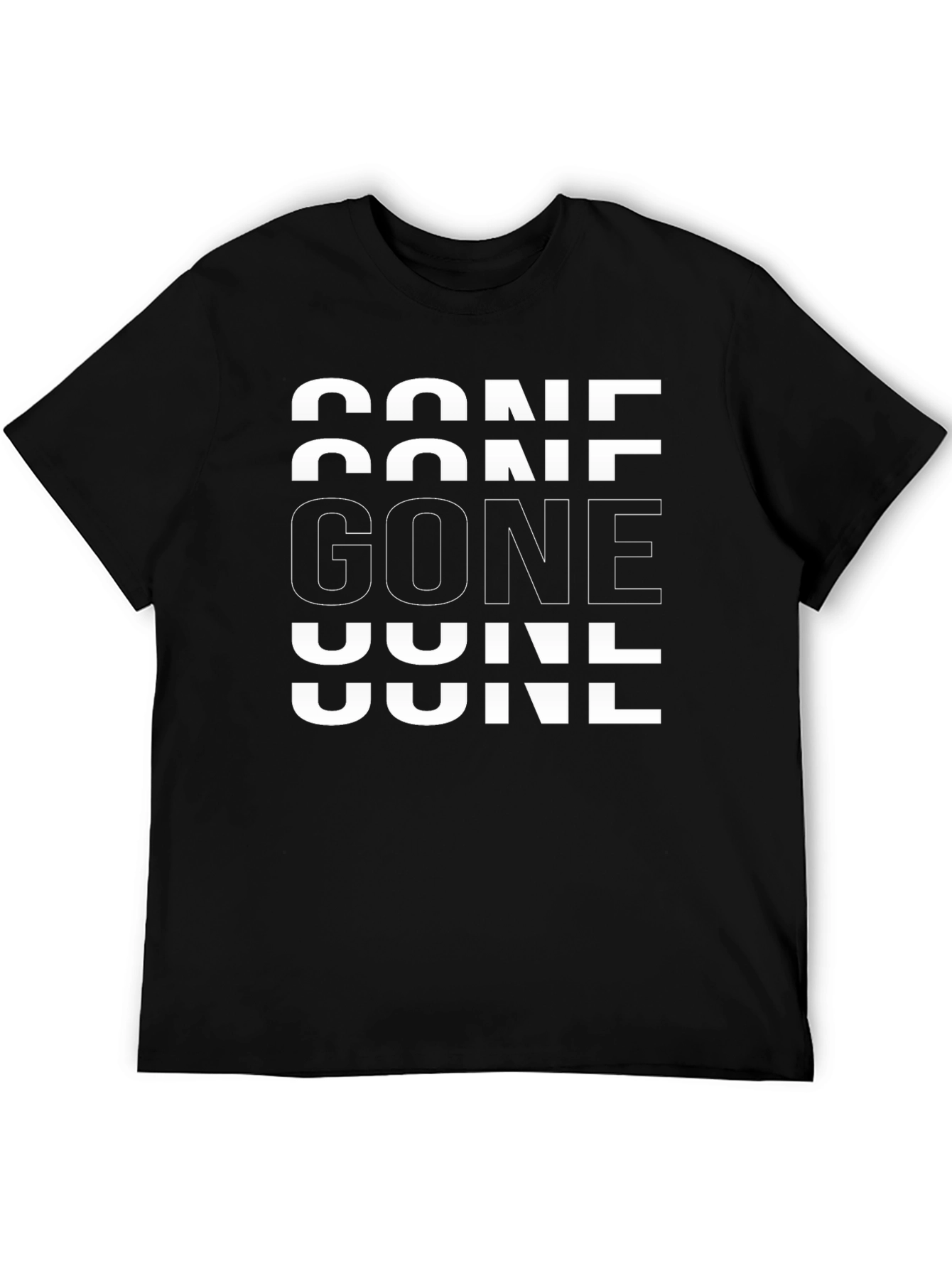 GONE Graphic Tee - Modern Minimalist Design