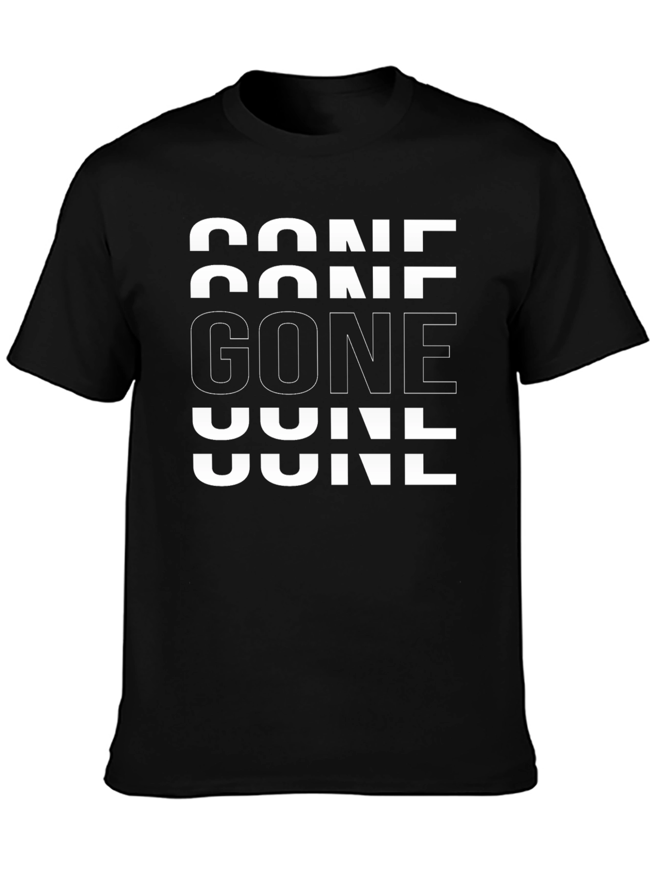 GONE Graphic Tee - Modern Minimalist Design