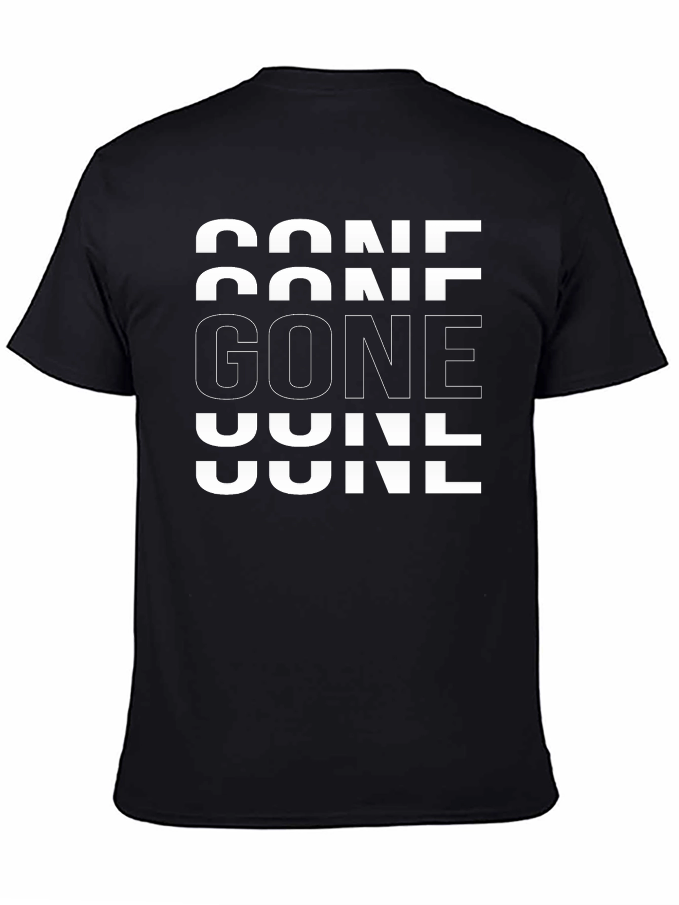 GONE Graphic Tee - Modern Minimalist Design