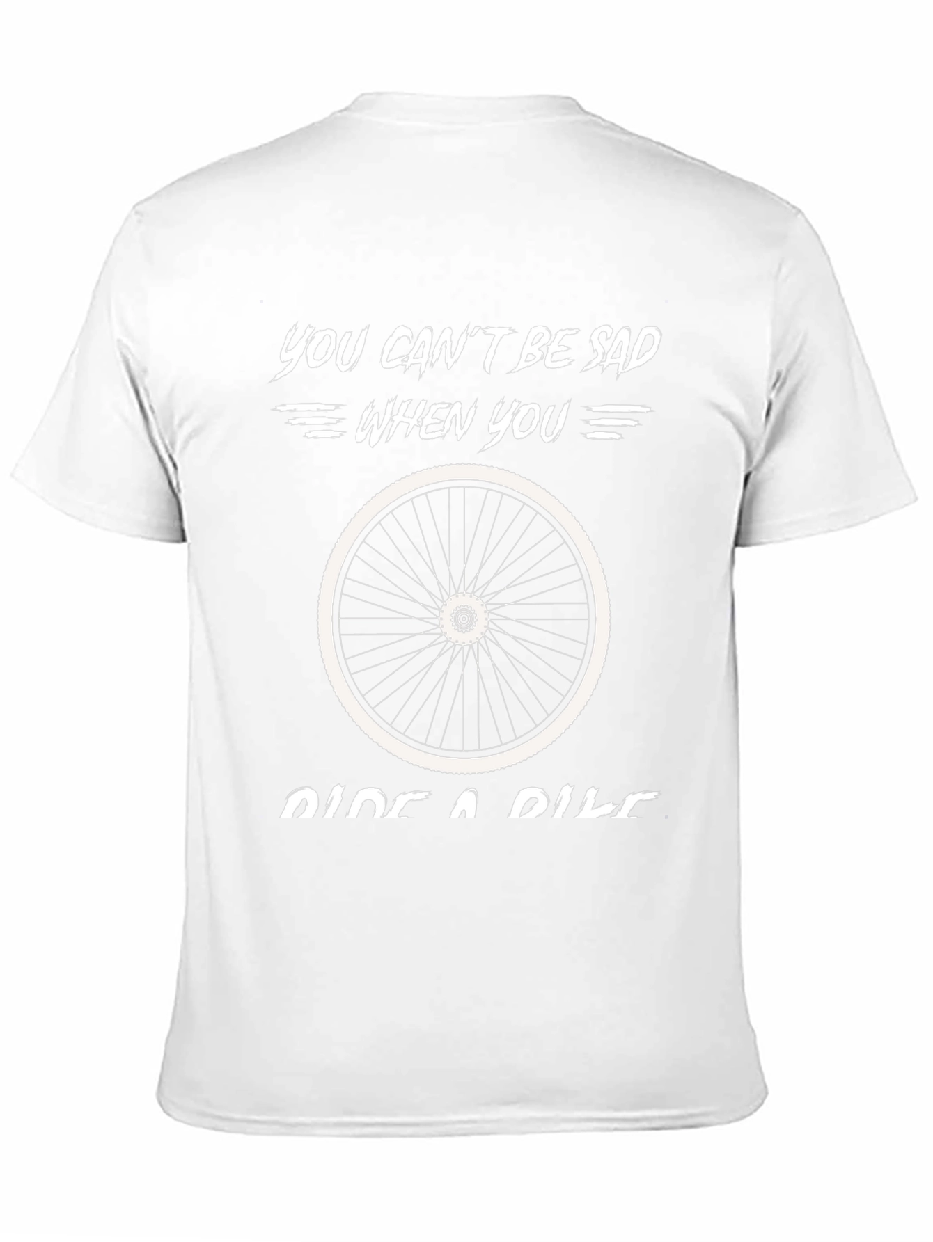 You Cant Be Sad Ride A Bike Graphic T-Shirt