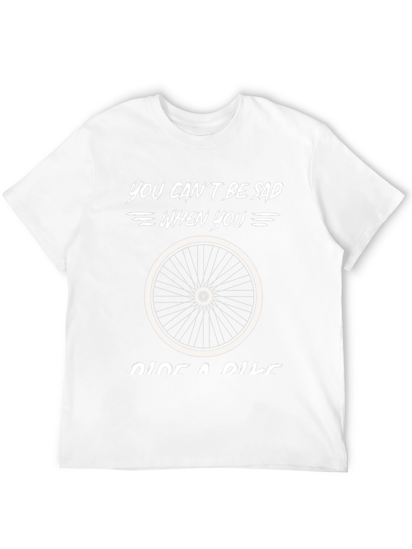 You Cant Be Sad Ride A Bike Graphic T-Shirt