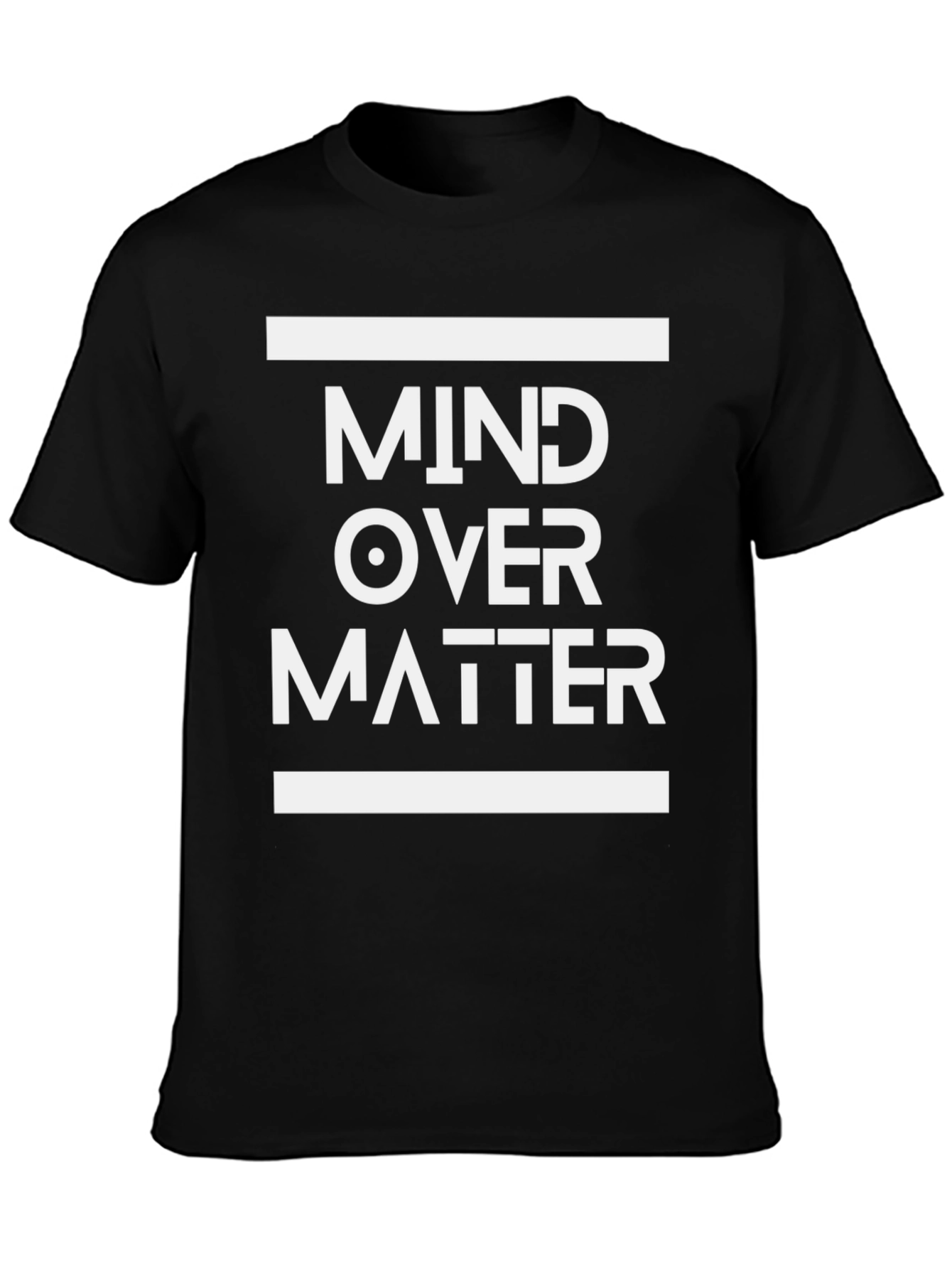 Mind Over Matter Graphic Tee - Black Casual T-Shirt