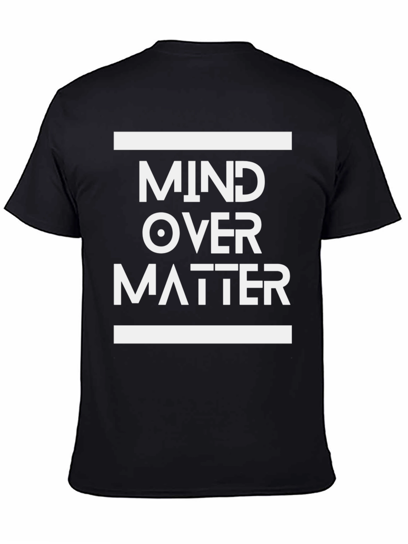 Mind Over Matter Graphic Tee - Black Casual T-Shirt
