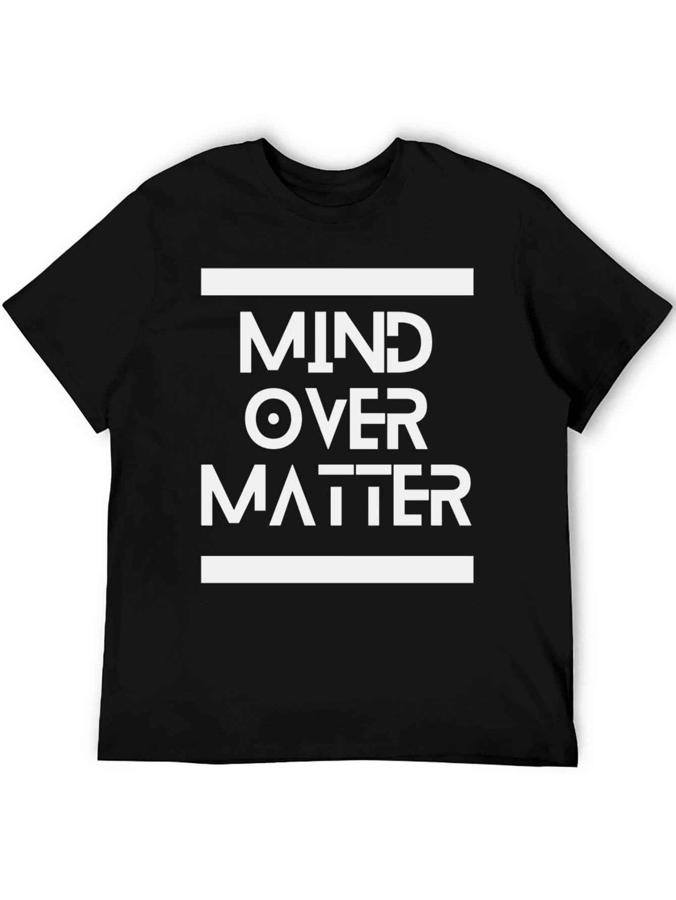 Mind Over Matter Graphic Tee - Black Casual T-Shirt