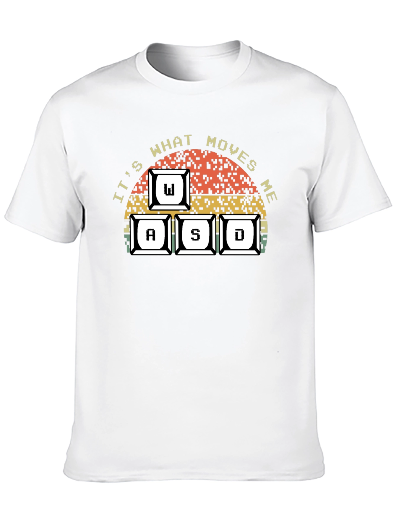 Gamer WASD Keys Retro Style T-Shirt
