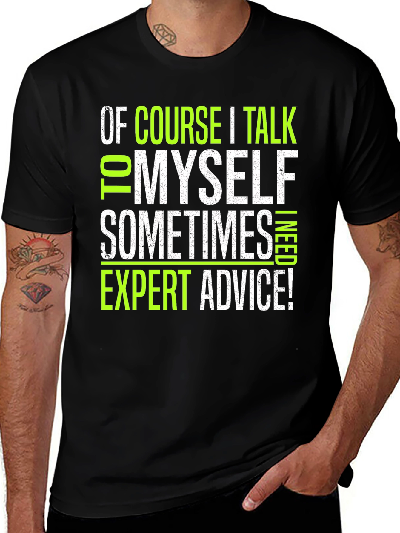 Expert Advice Graphic Tee - Funny Sarcastic Mens T-Shirt