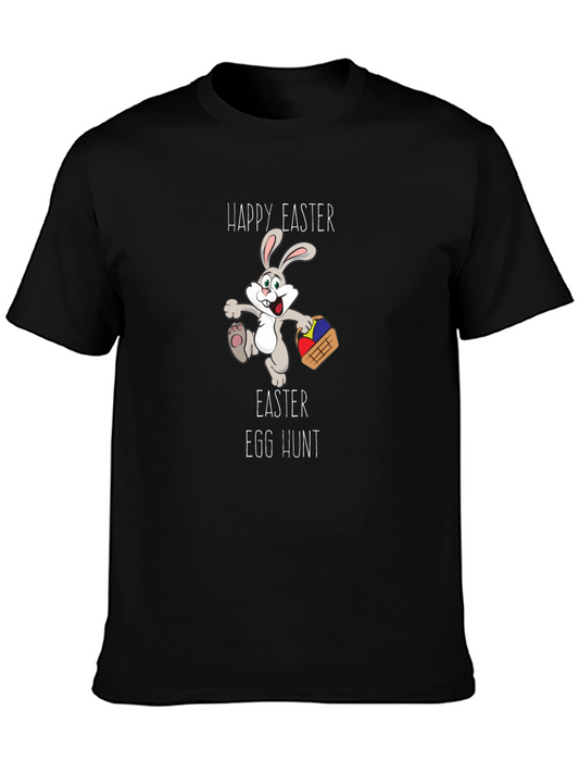 Happy Easter Egg Hunt Bunny Graphic Tee