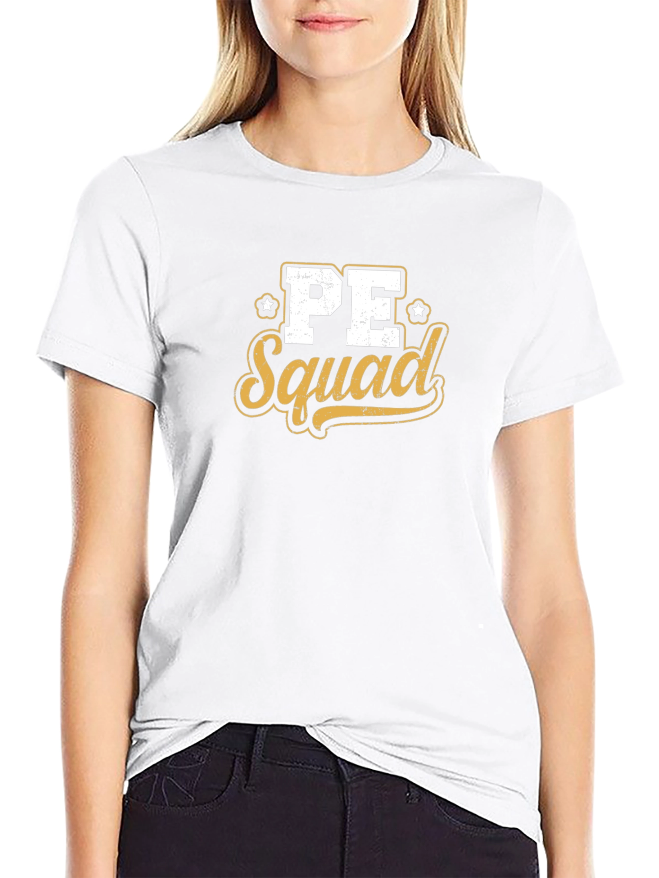 PE Squad Graphic Tee - Black Cotton Blend