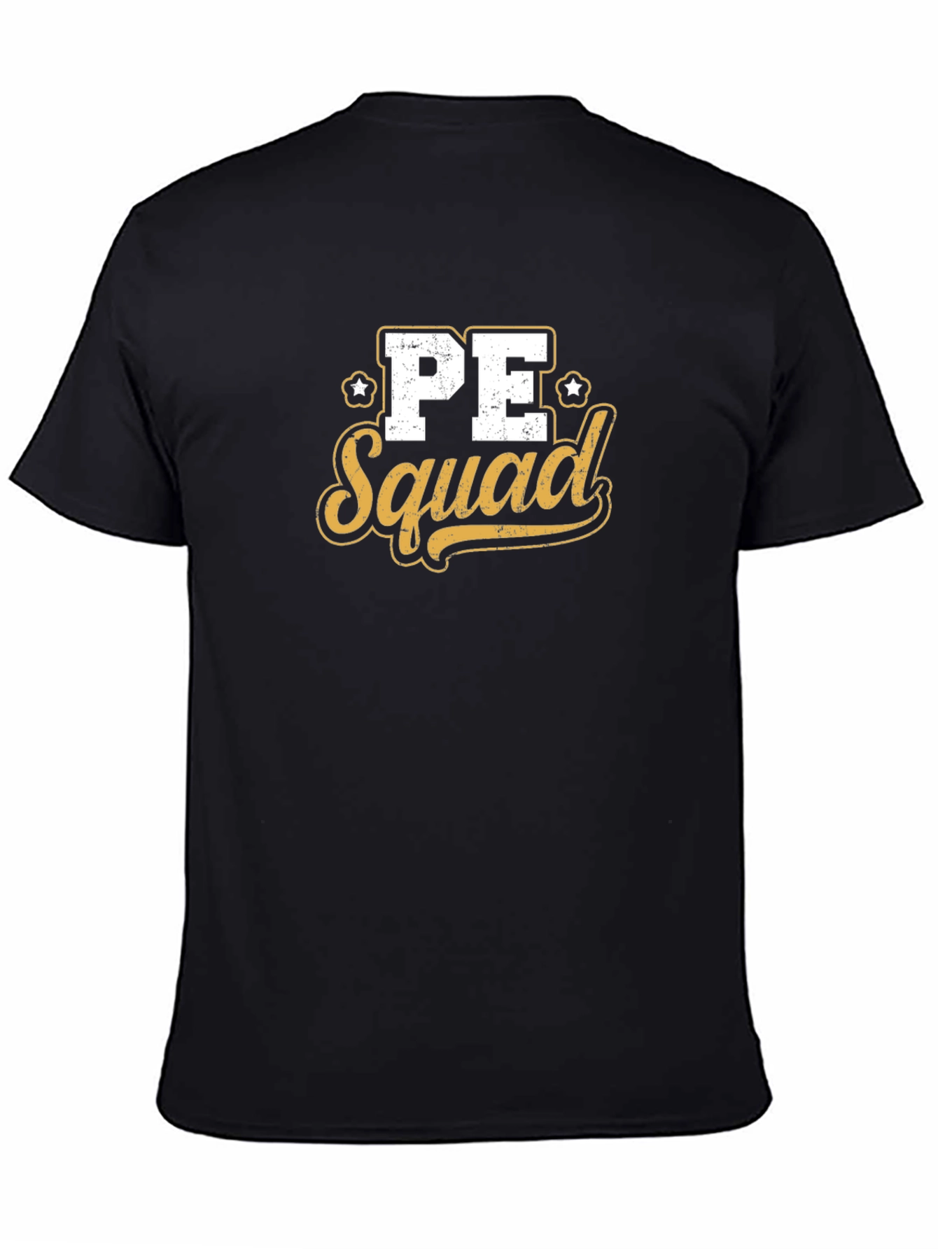 PE Squad Graphic Tee - Black Cotton Blend