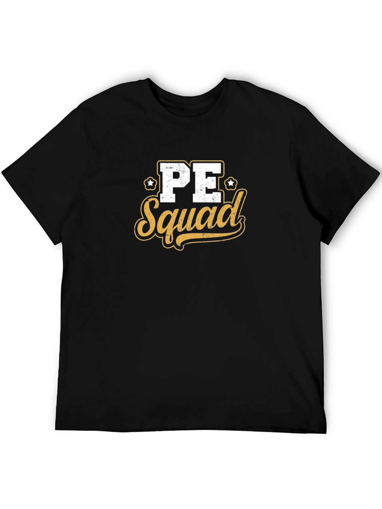 PE Squad Graphic Tee - Black Cotton Blend