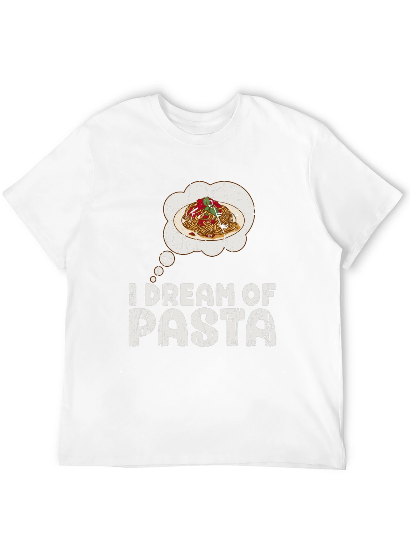 I Dream of Pasta Black Graphic T-Shirt