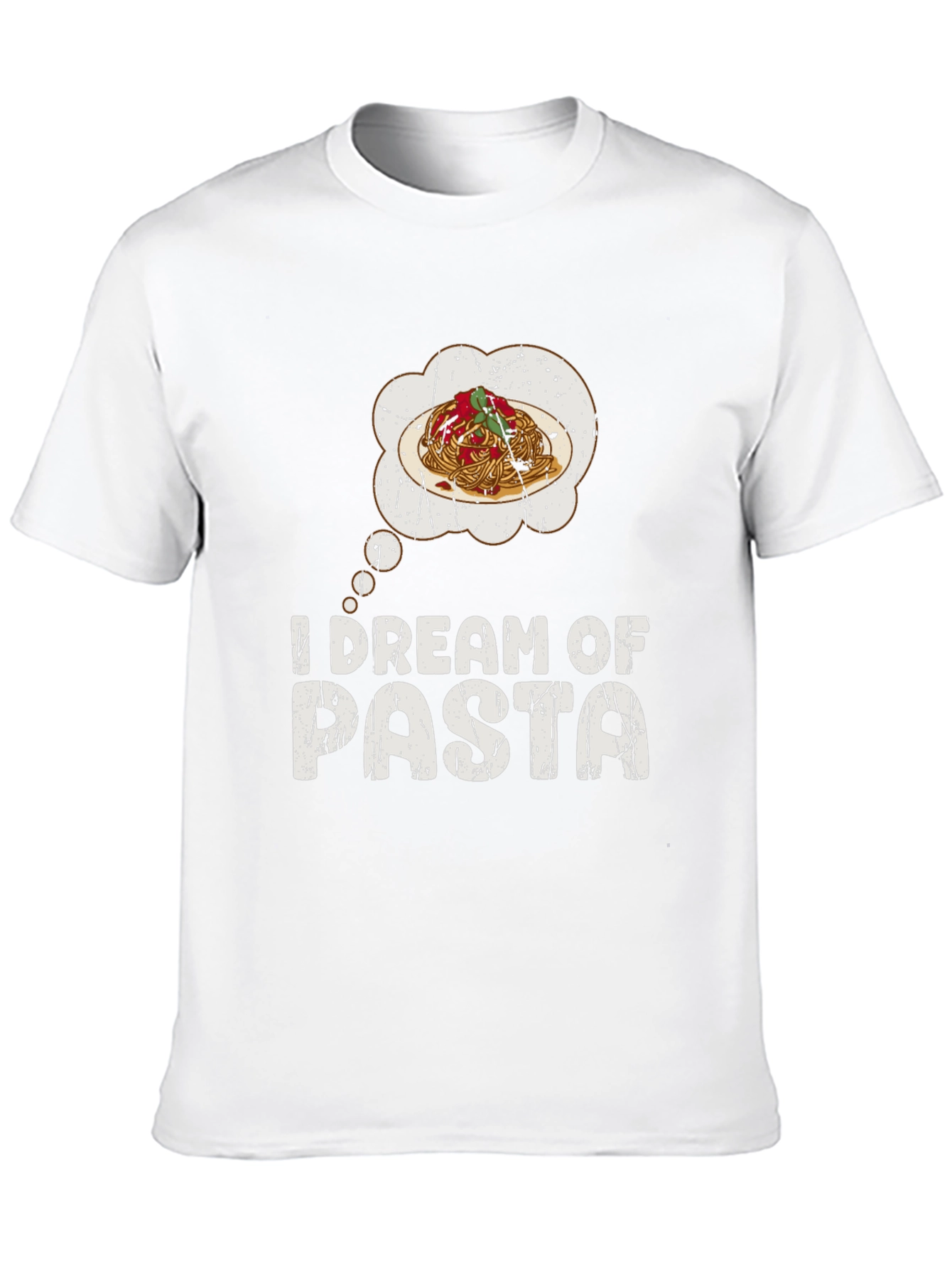 I Dream of Pasta Black Graphic T-Shirt