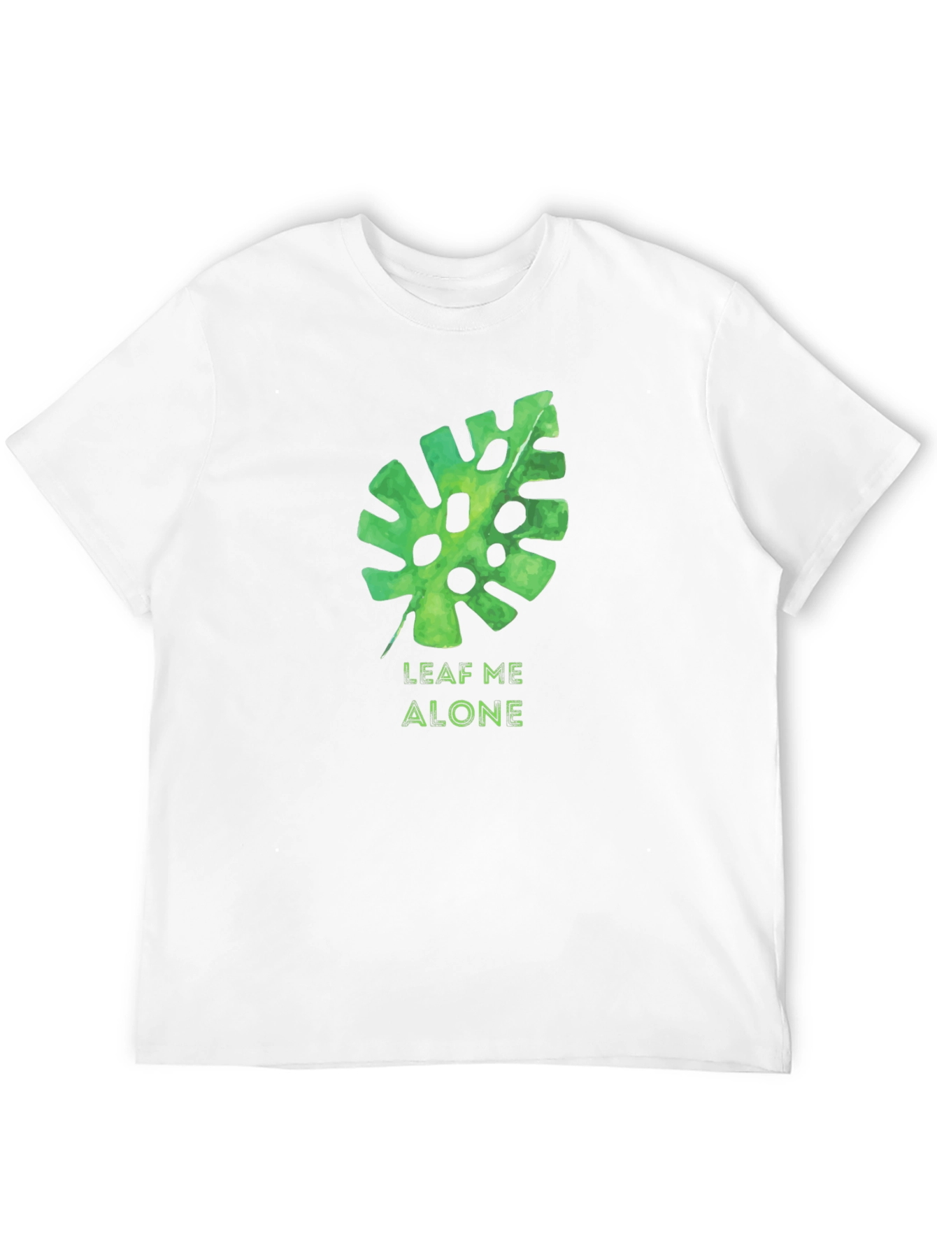 Leaf Me Alone Black Graphic Tee