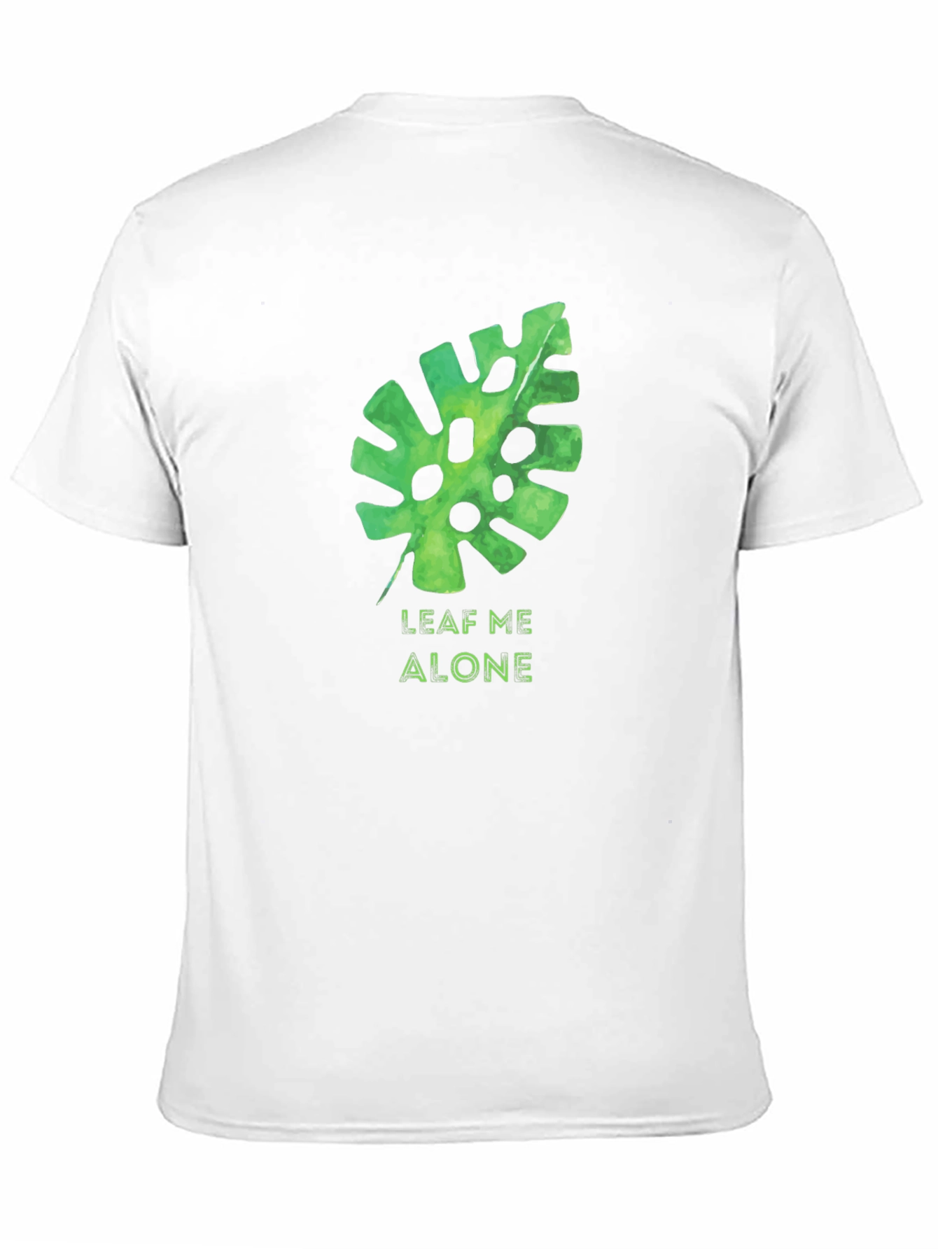 Leaf Me Alone Black Graphic Tee