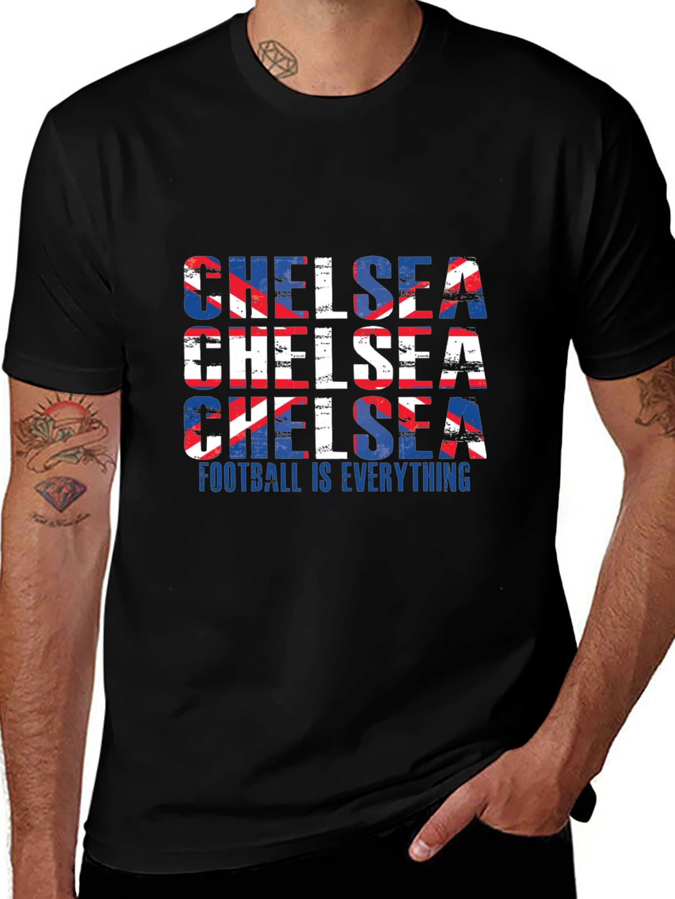 Chelsea Football Club Fan T-Shirt - Black