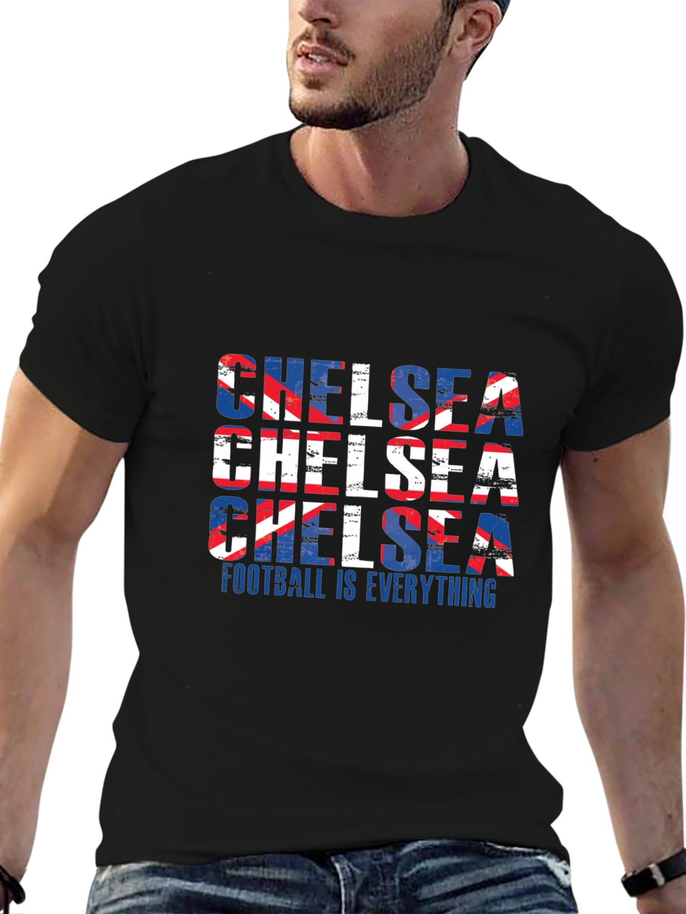 Chelsea Football Club Fan T-Shirt - Black