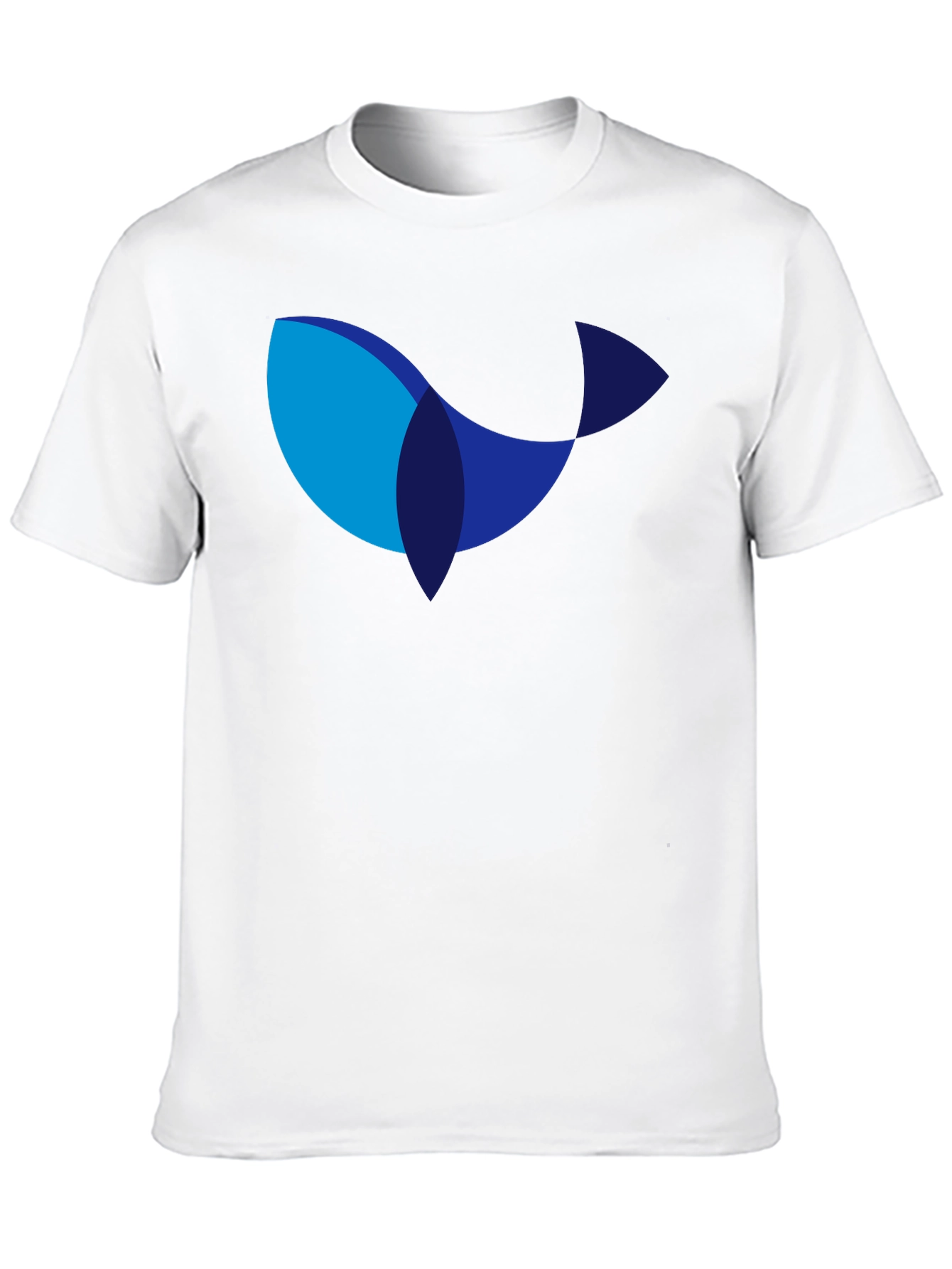 Modern Whale Graphic Black T-Shirt