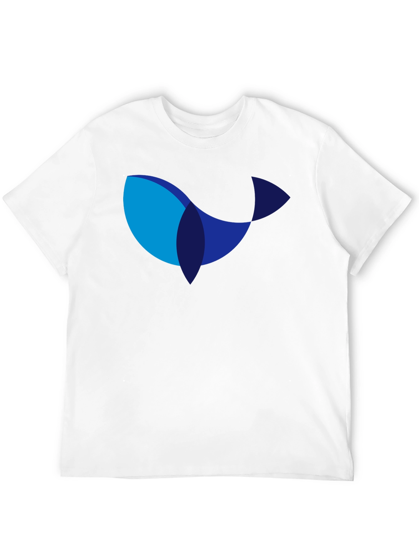 Modern Whale Graphic Black T-Shirt