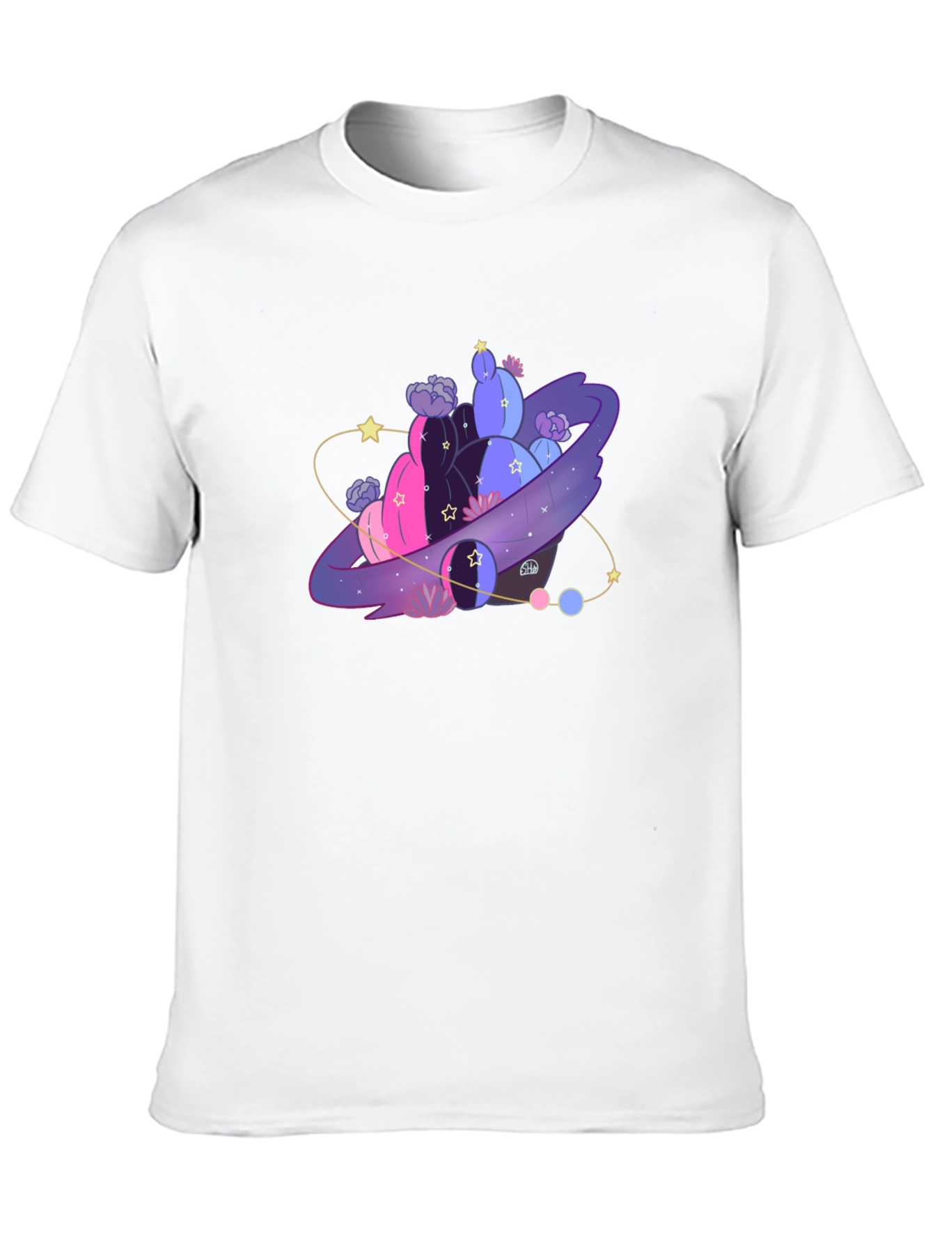 Galaxy Cactus T-Shirt - Unique Graphic Tee