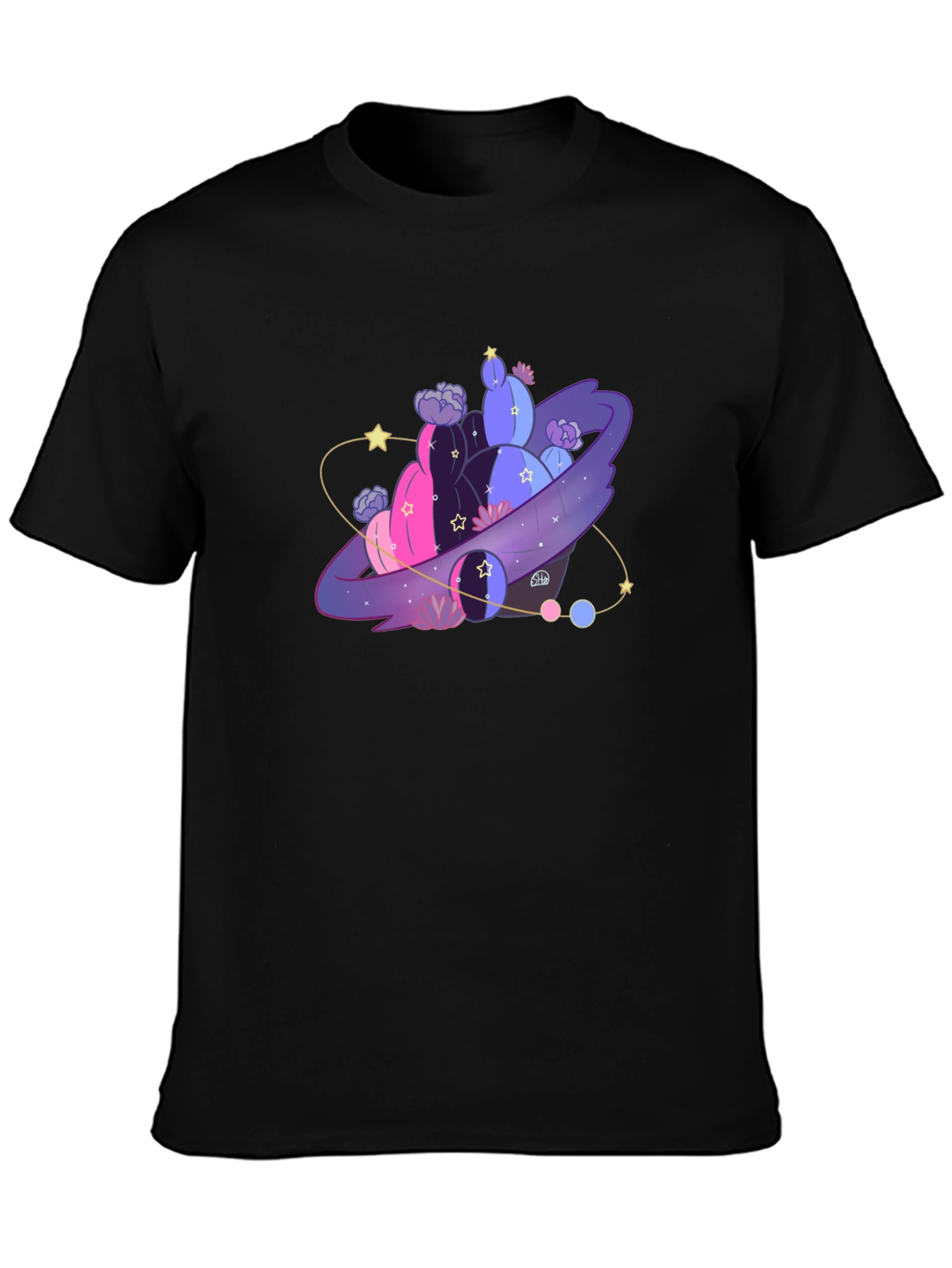 Galaxy Cactus T-Shirt - Unique Graphic Tee