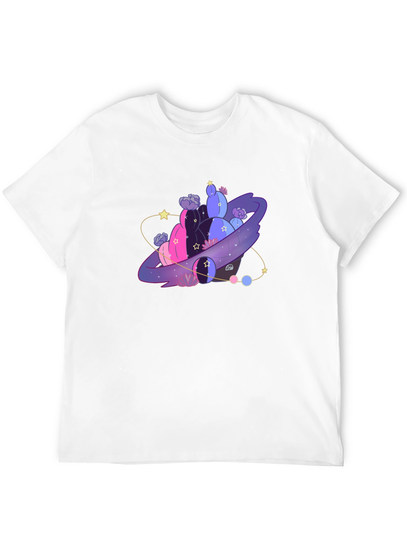 Galaxy Cactus T-Shirt - Unique Graphic Tee