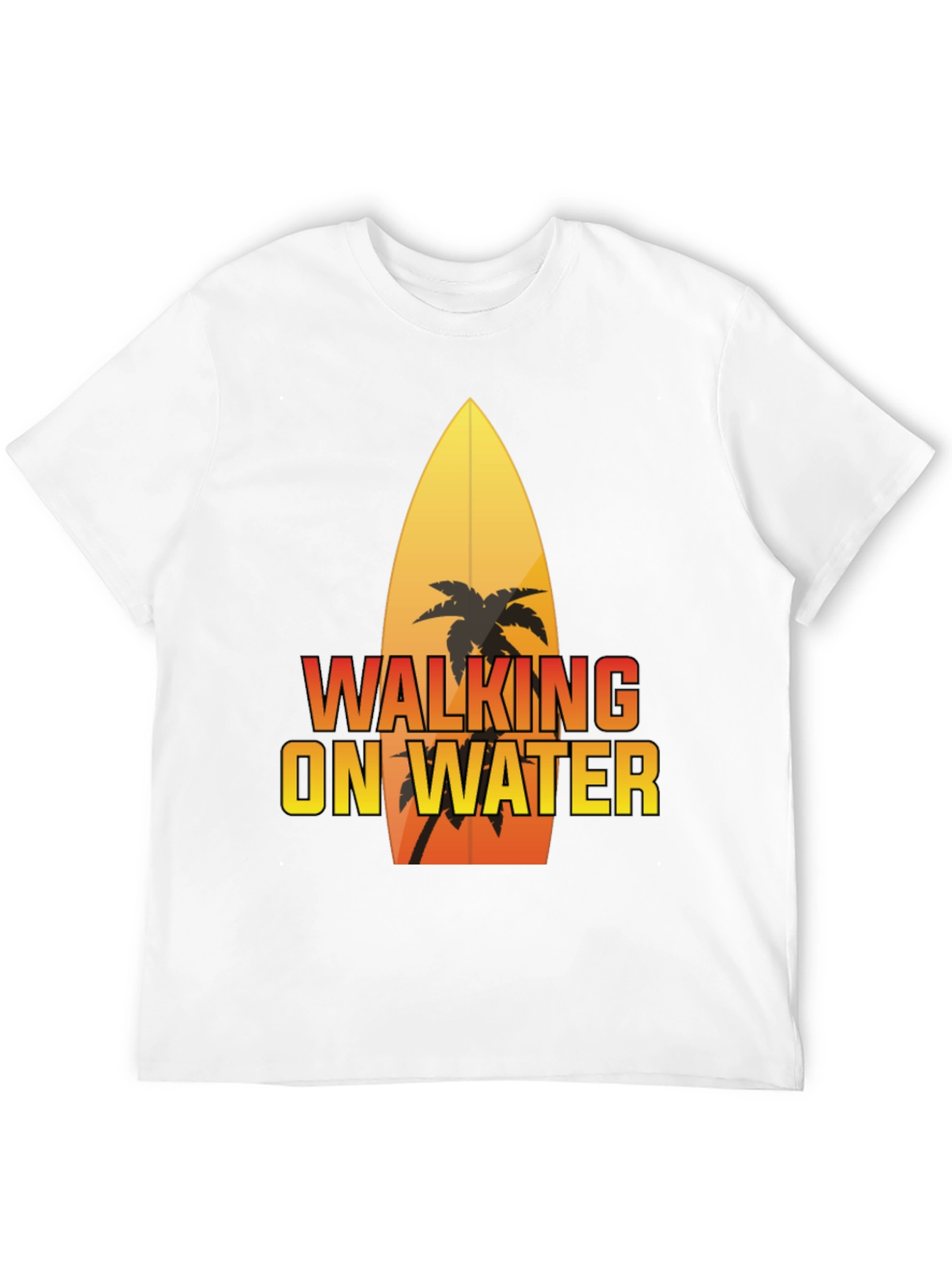 Walking on Water Surfboard Graphic Tee