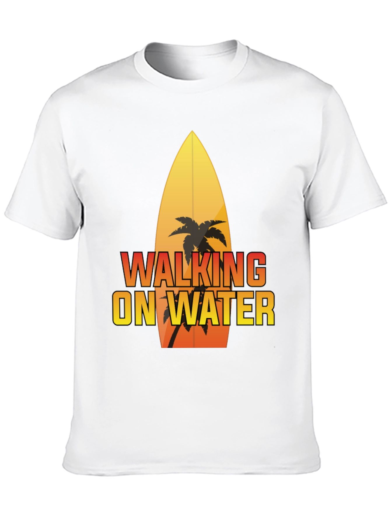 Walking on Water Surfboard Graphic Tee